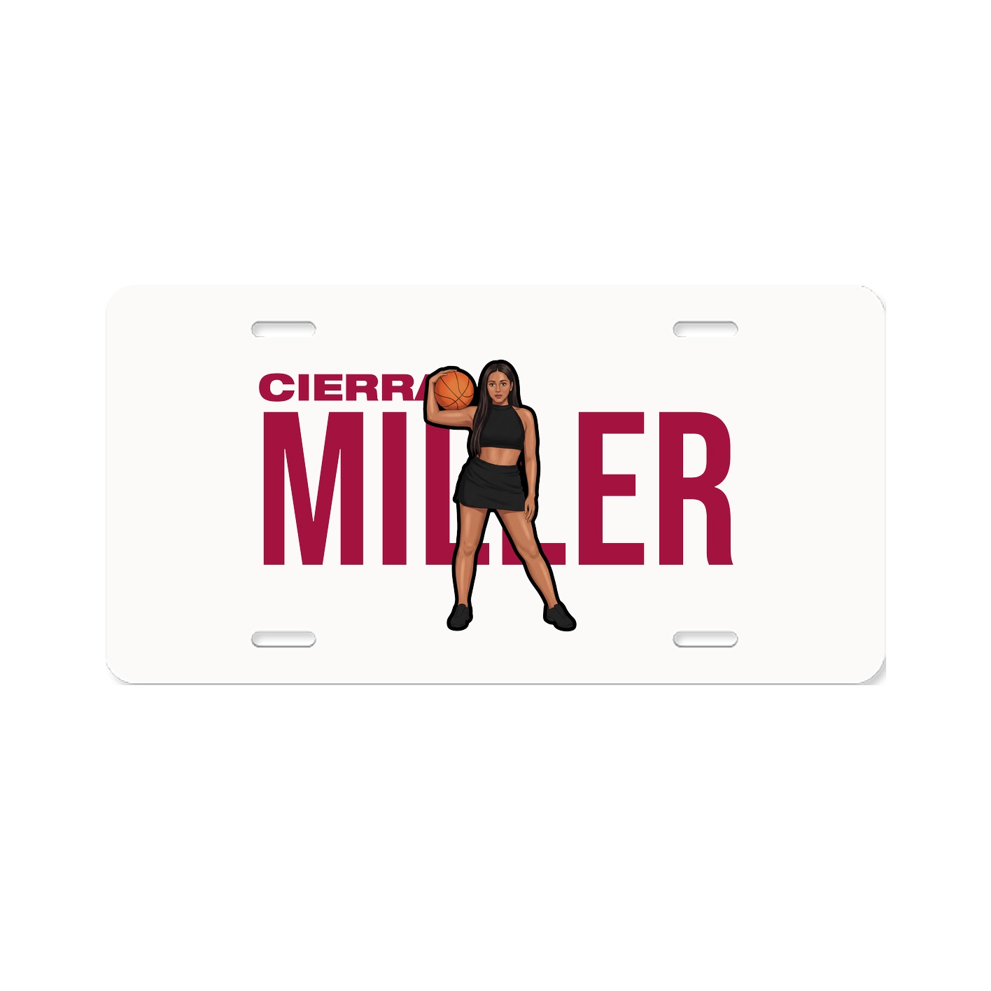 License Plate — Player Name in Classic