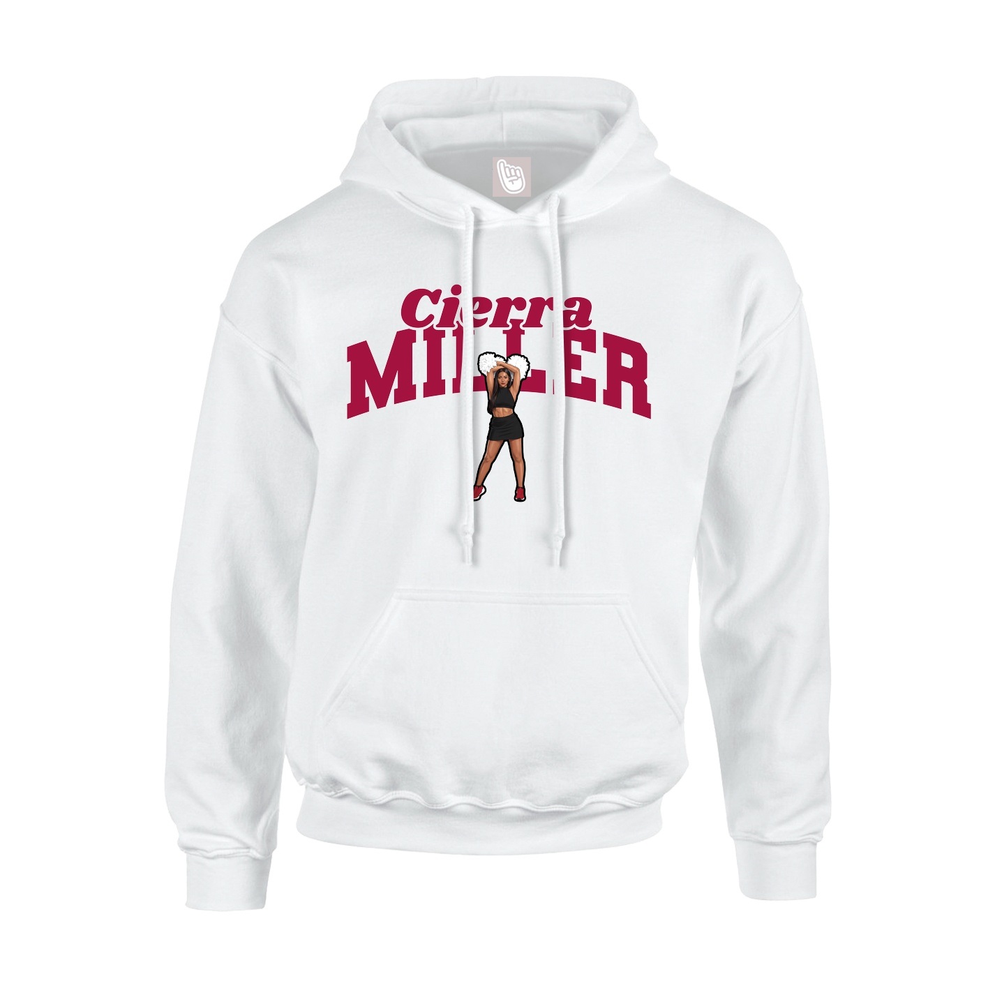 Hoodie — Signature Arch in White