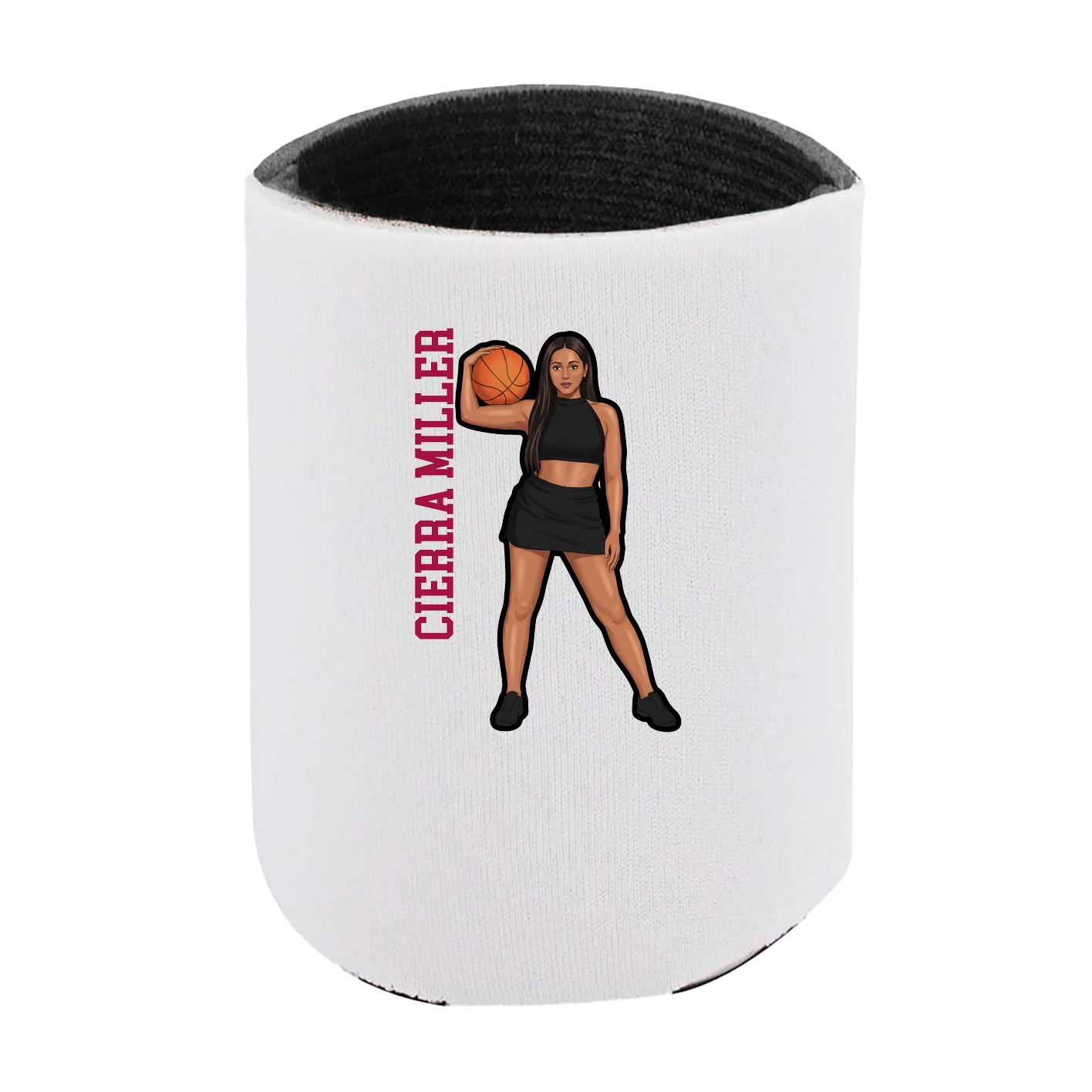 Can Holder — Name Vertical in White