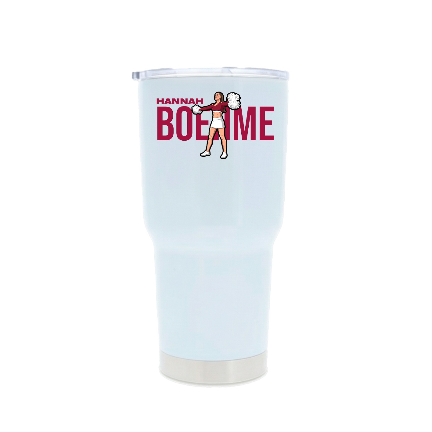 30oz Stainless Steel Tumbler — Player Name in White