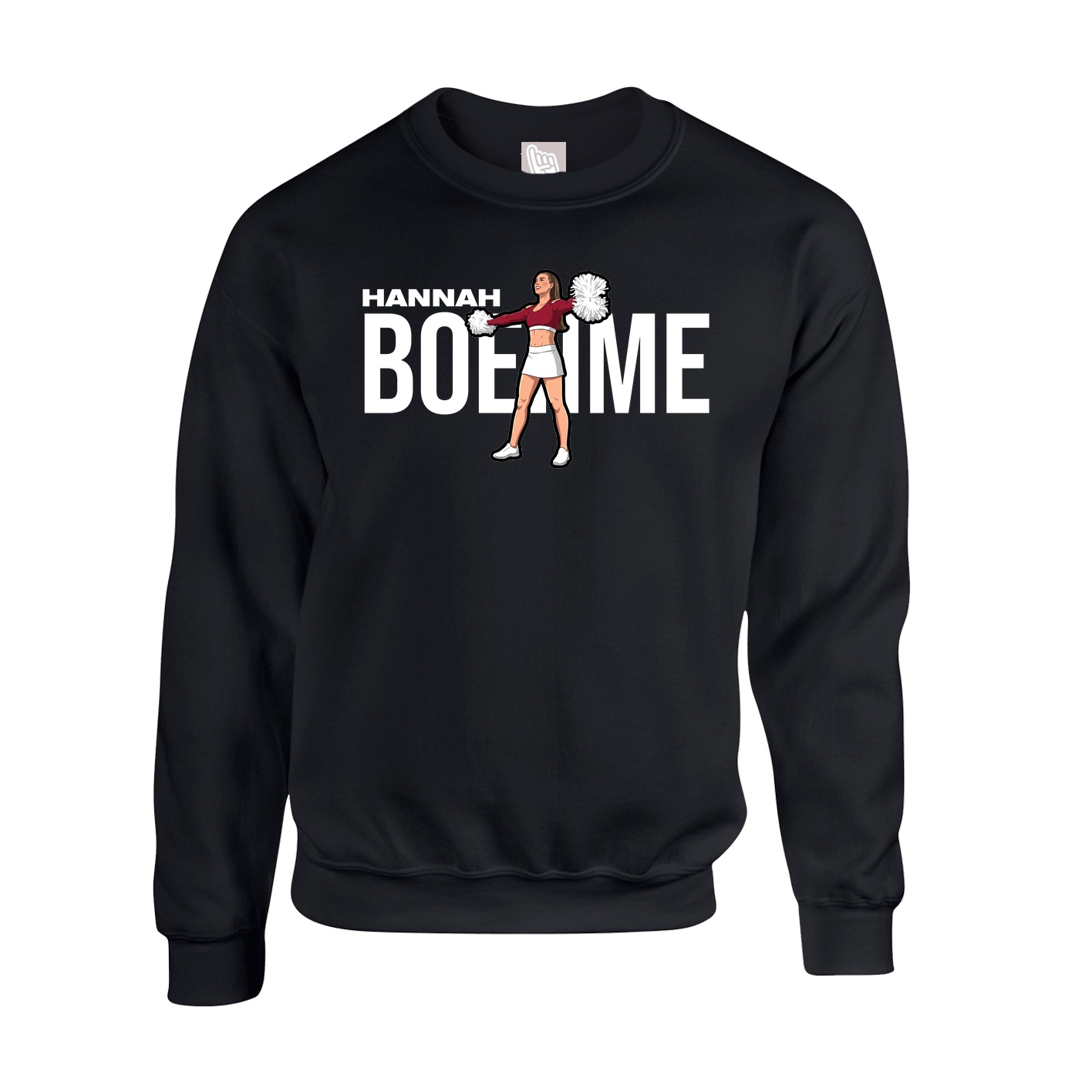Fleece Crew — Player Name in Black