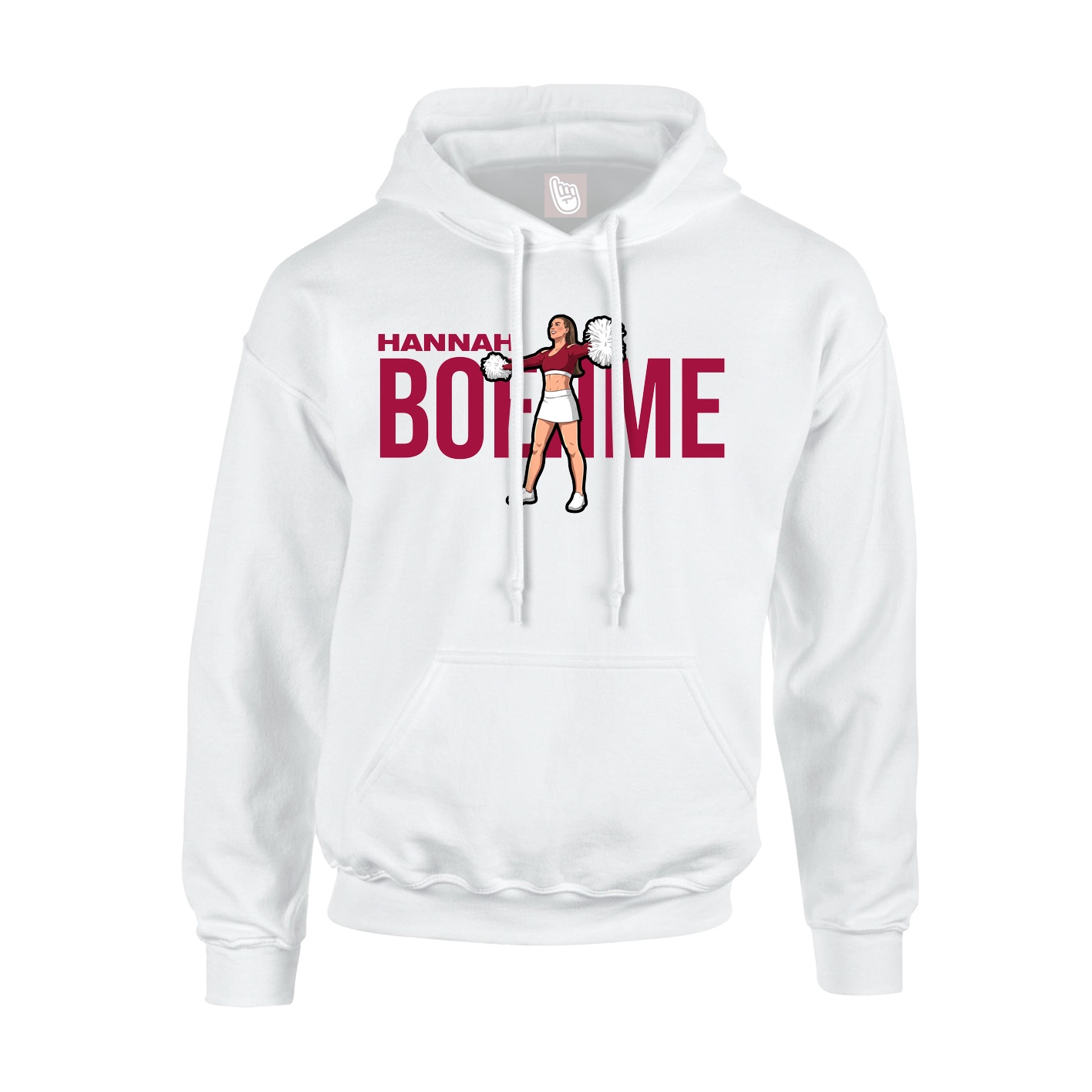 Youth Hoodie — Player Name in White