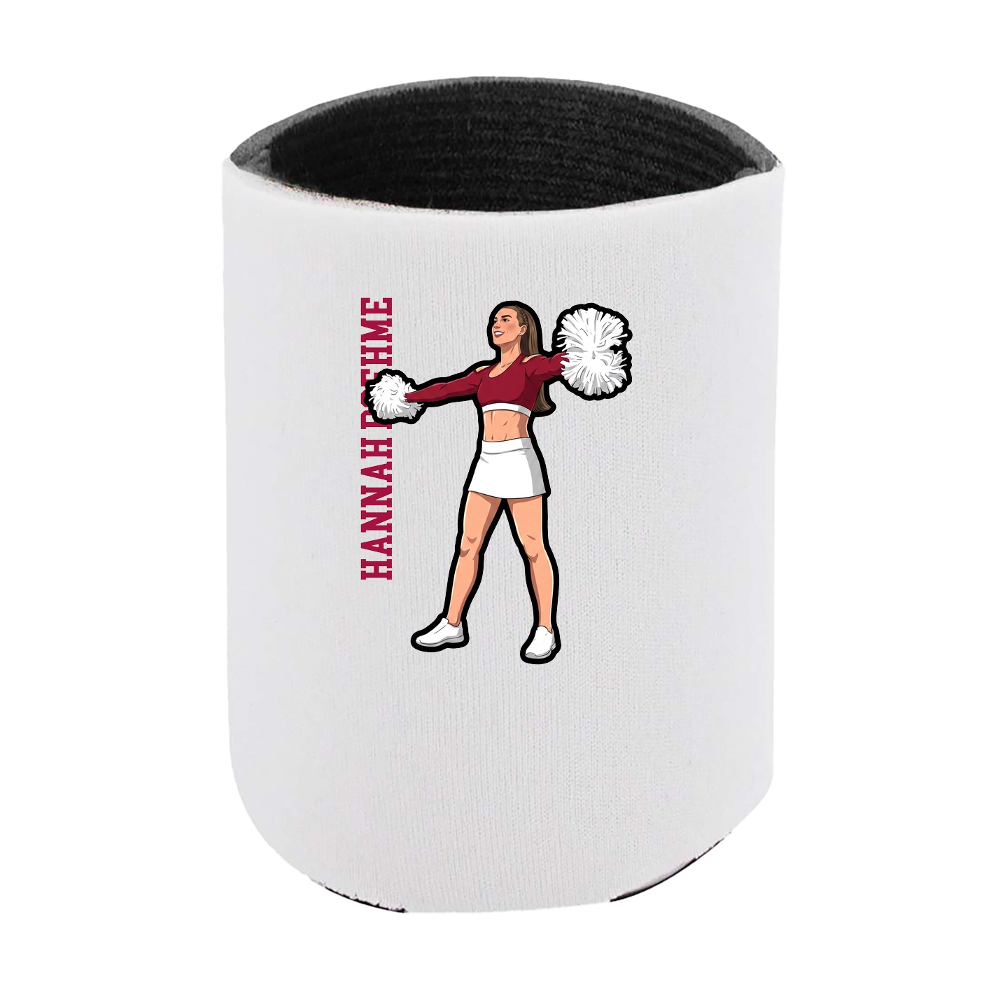 Can Holder — Name Vertical in White