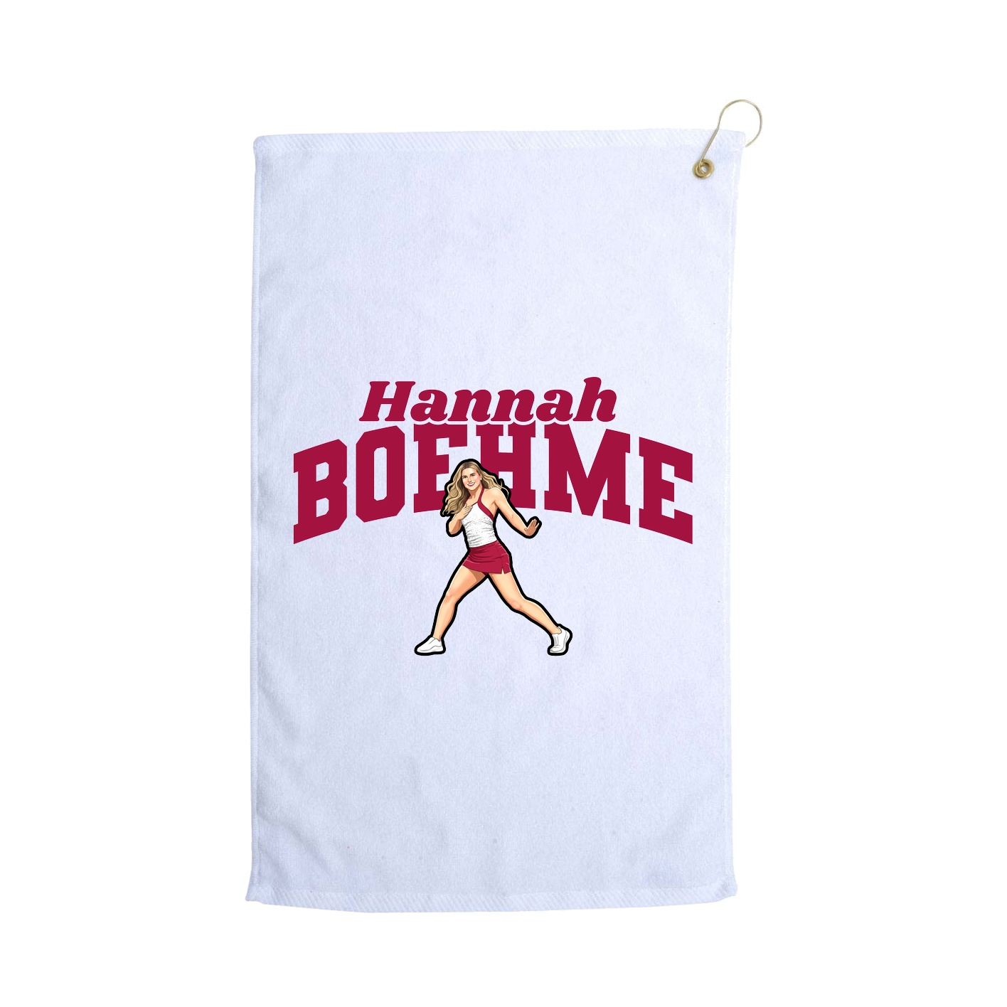 Golf Towel — Signature Arch in White