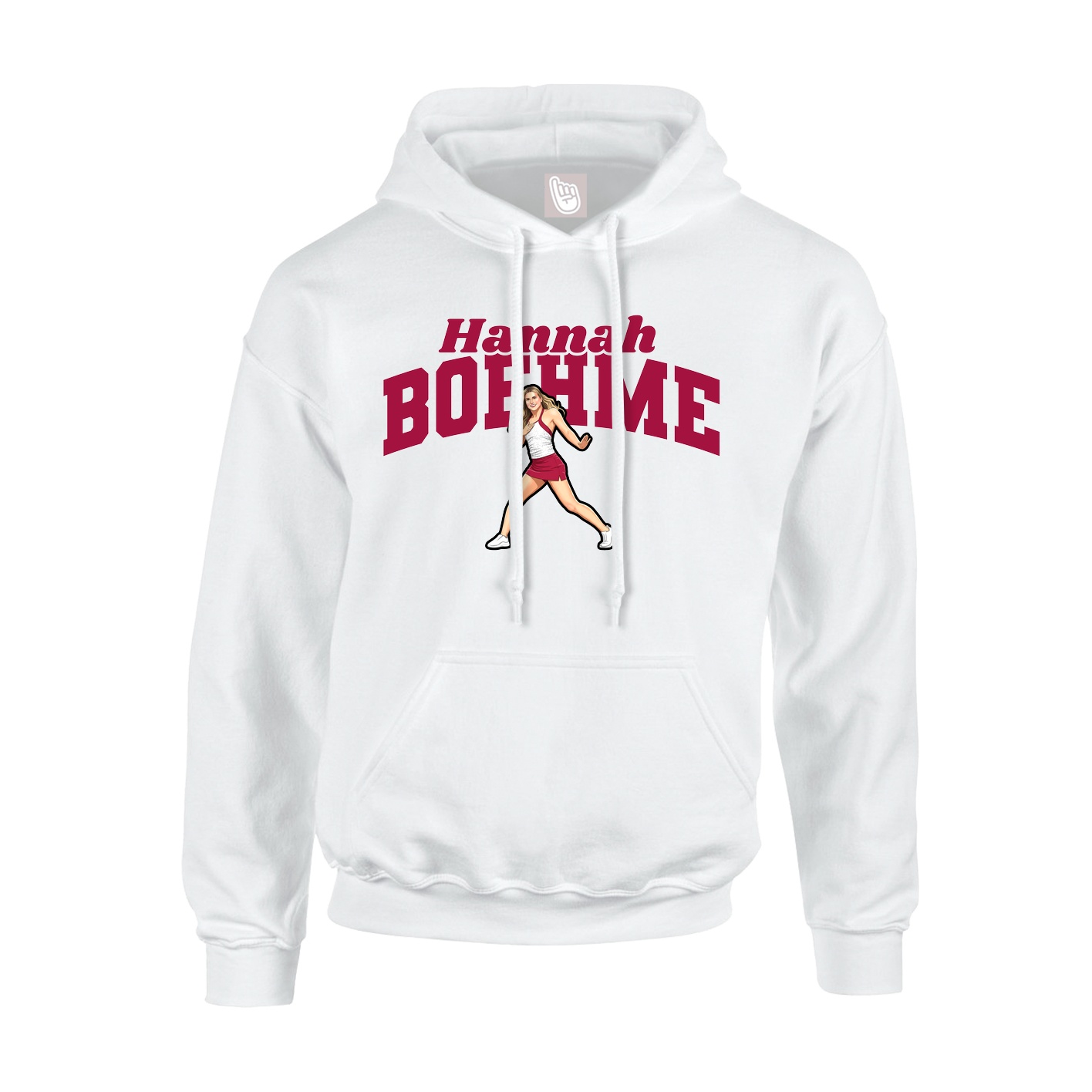 Hoodie — Signature Arch in White