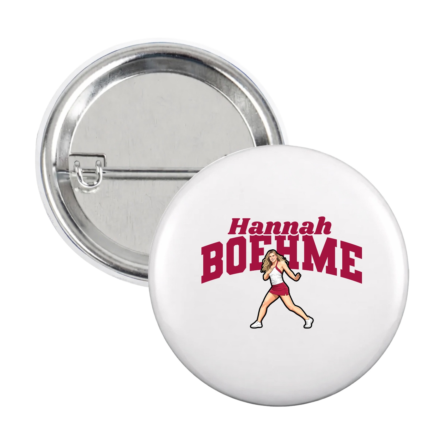Game Day Button — Signature Arch in White