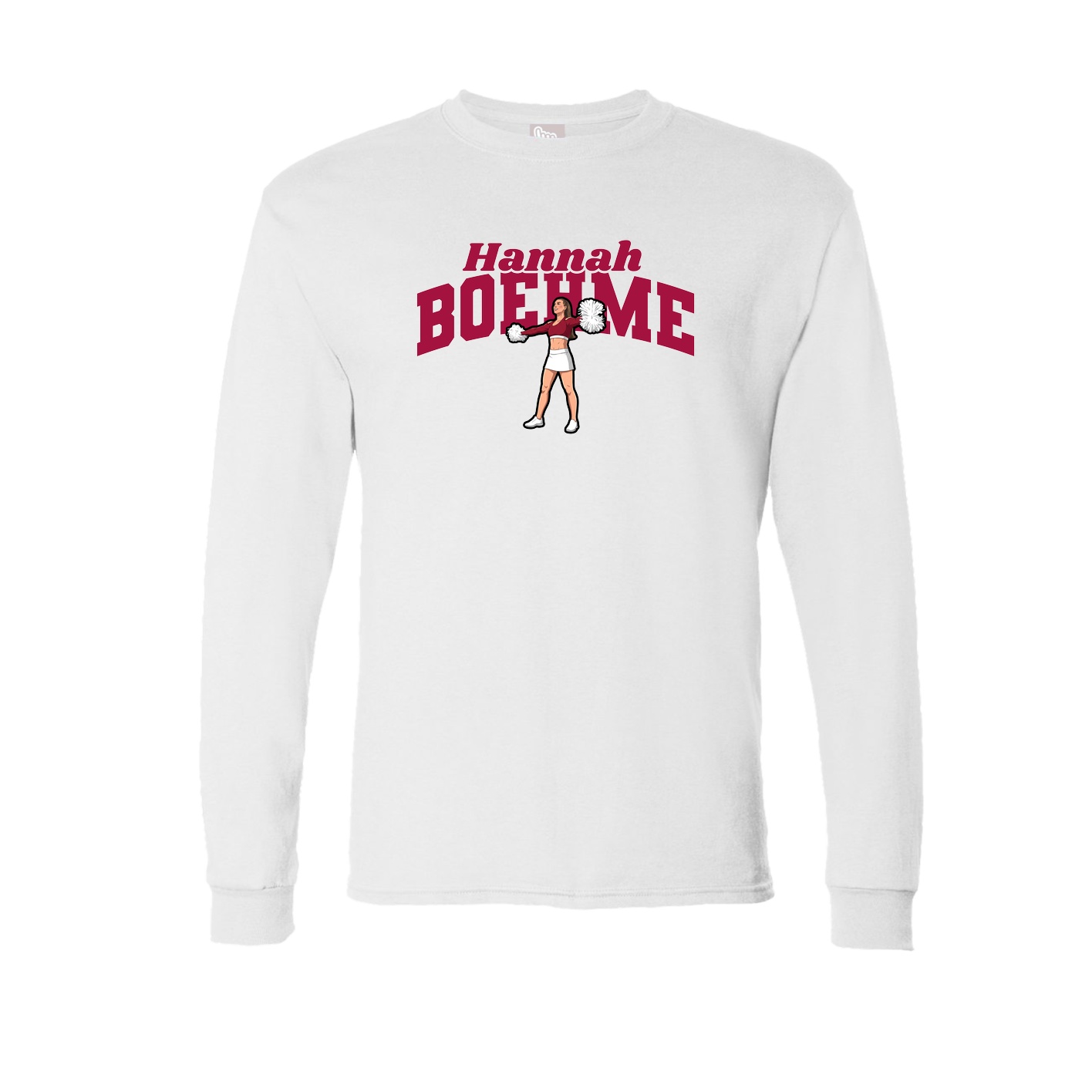 Long Sleeve Tee — Signature Arch in White