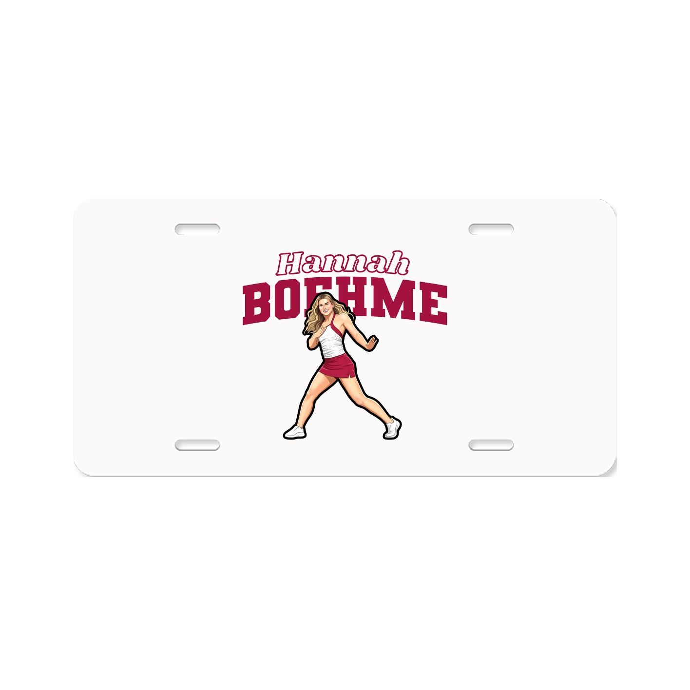 License Plate — Name Arch in Classic