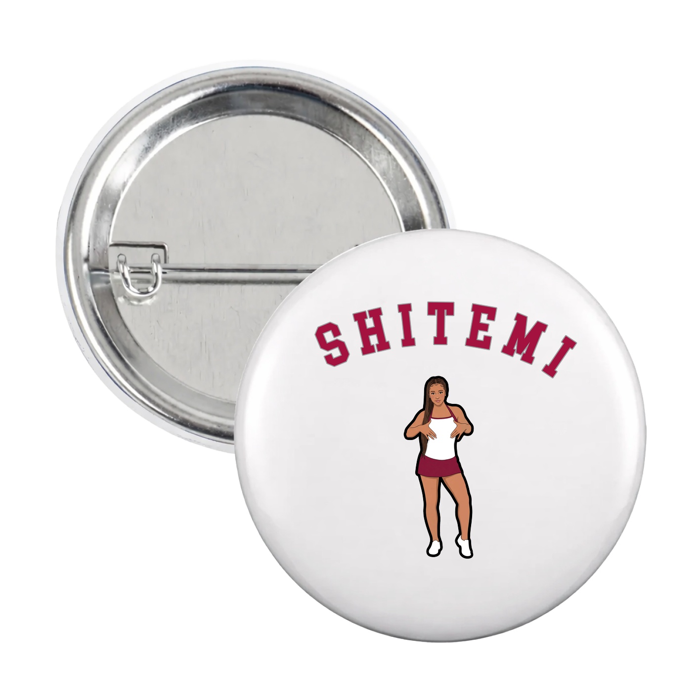 Game Day Button — Shirsey Arch in White