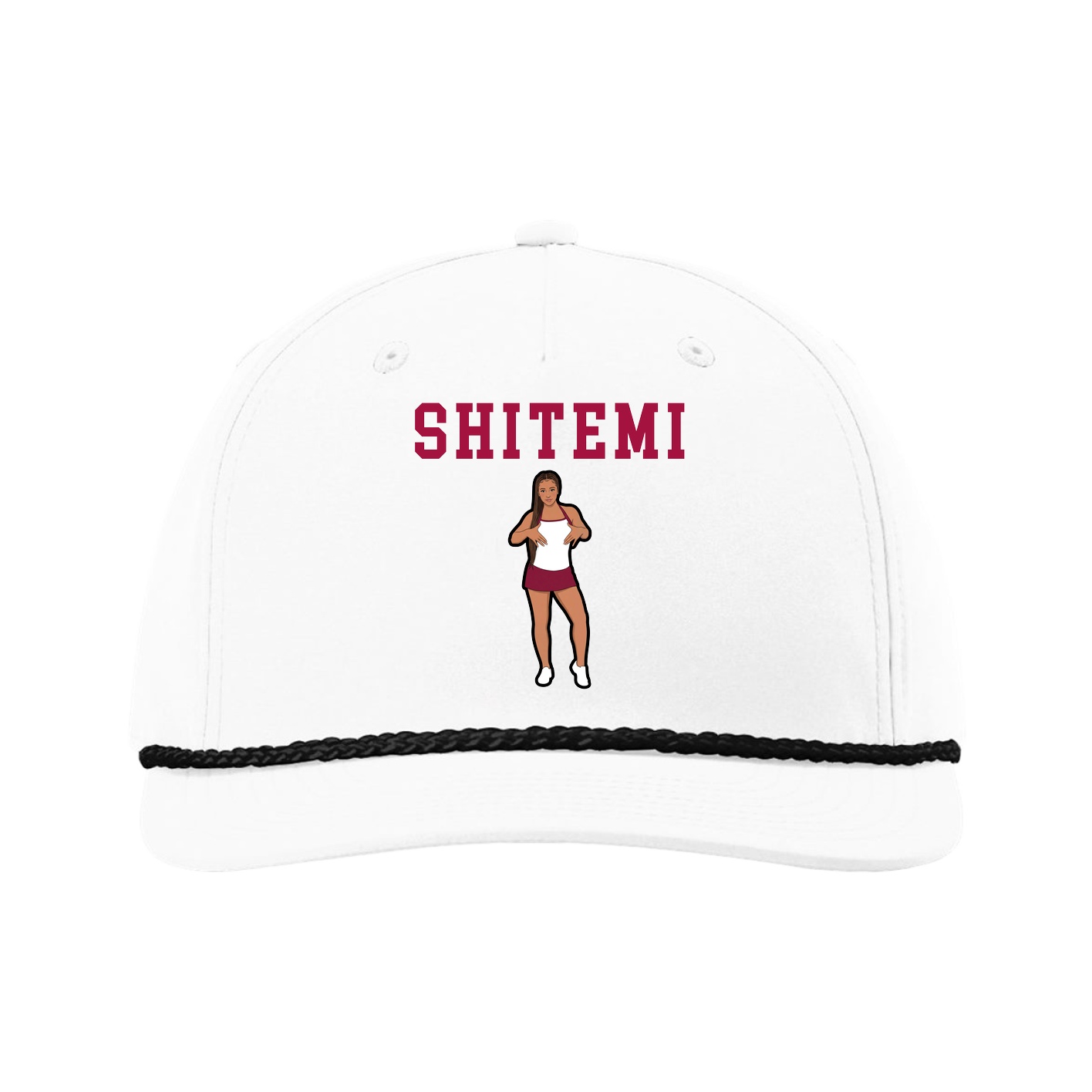 Five-Panel Classic Rope Cap — Shirsey in White