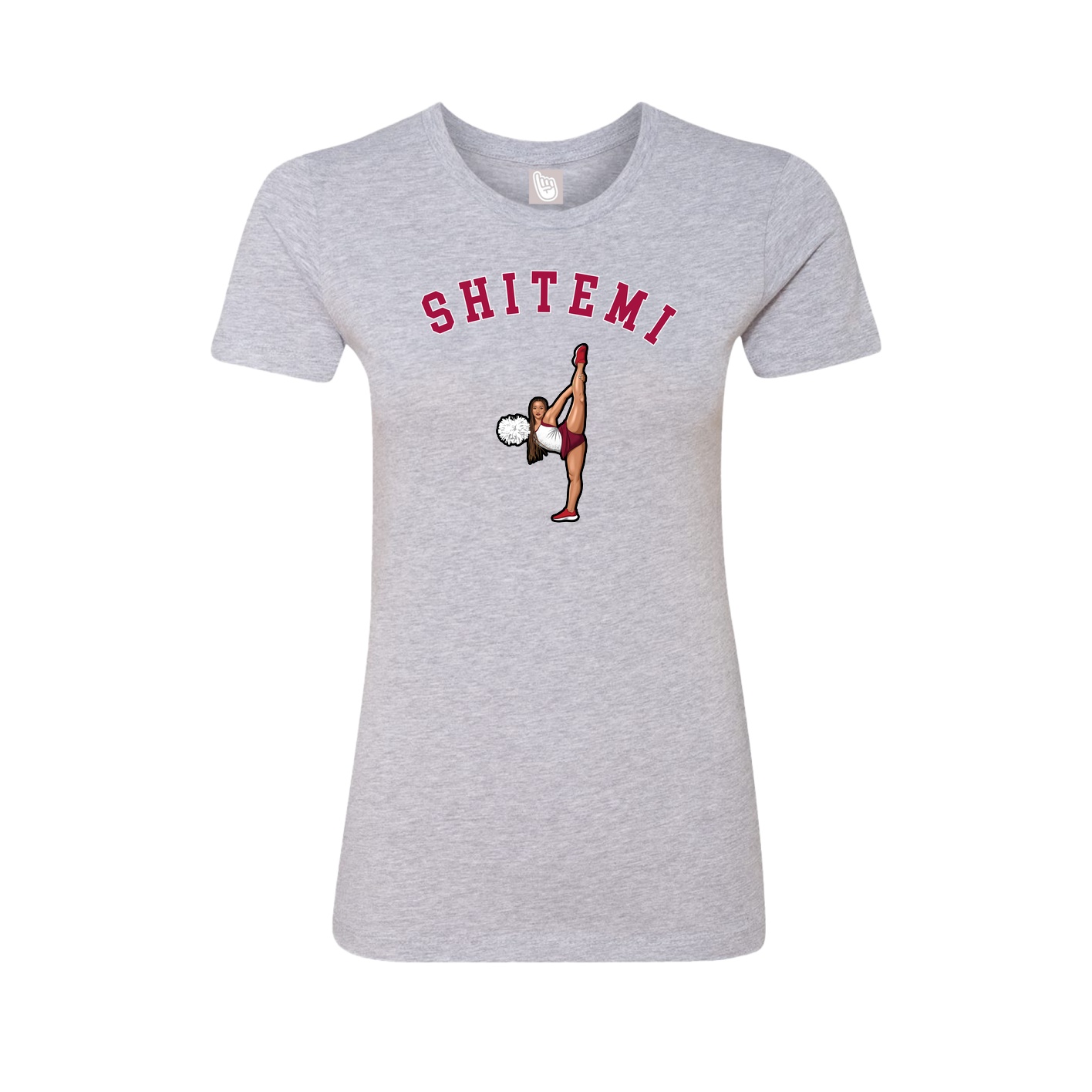 Fitted Women's Tee — Shirsey Arch in Grey