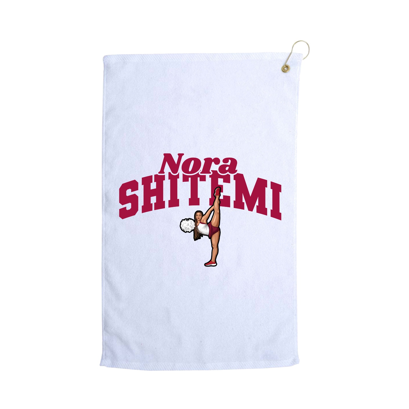 Golf Towel — Signature Arch in White