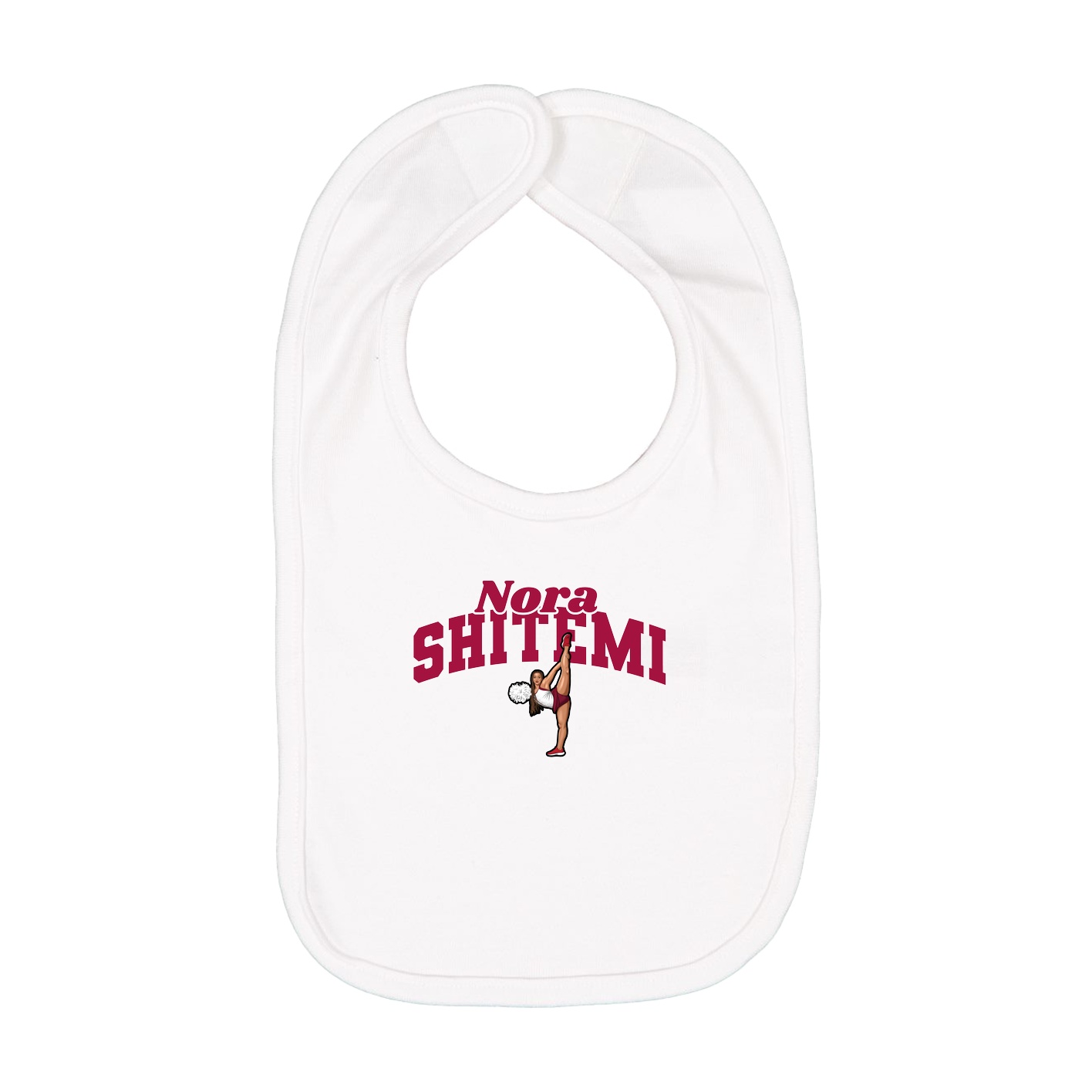 Infant Bib — Signature Arch in White