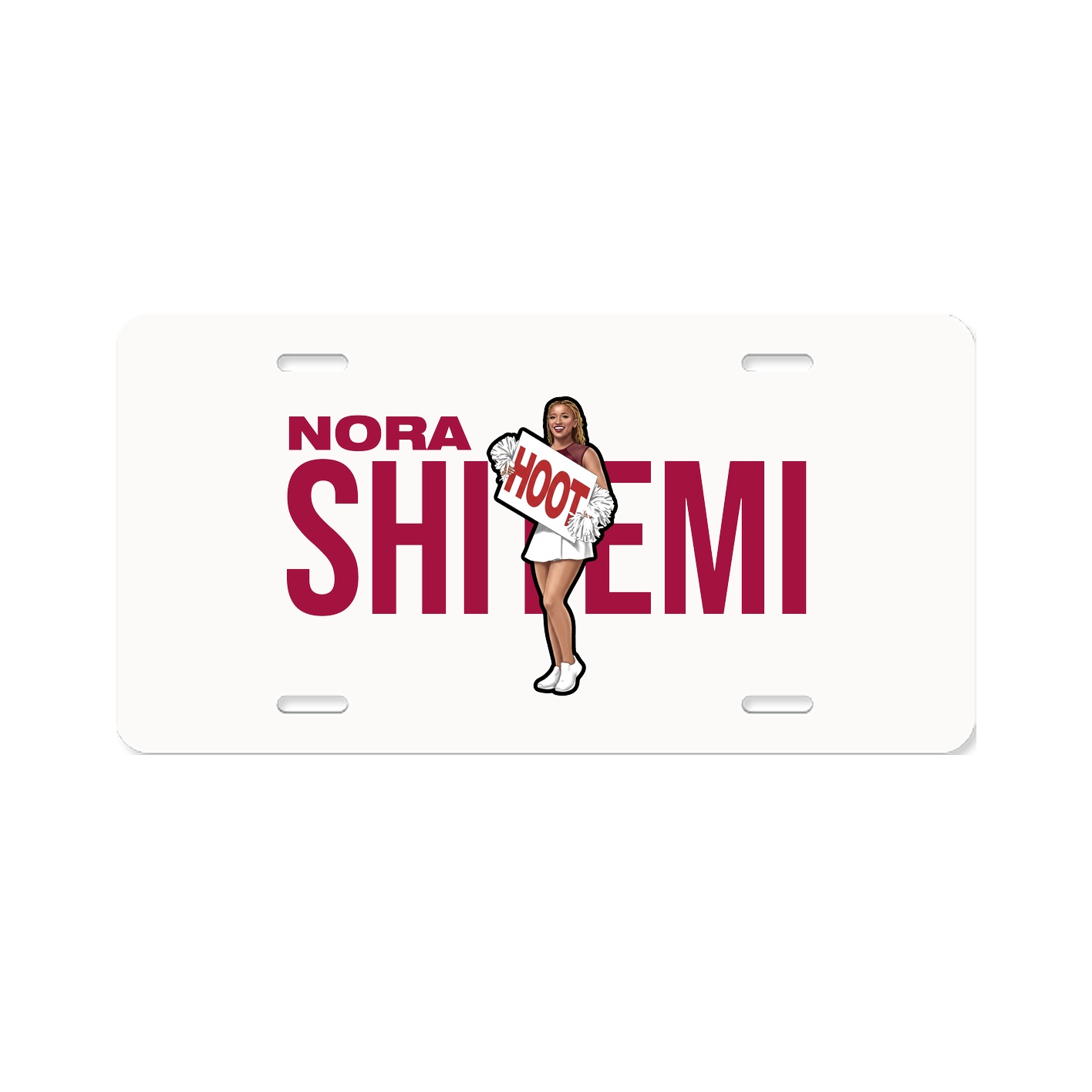License Plate — Player Name in Classic