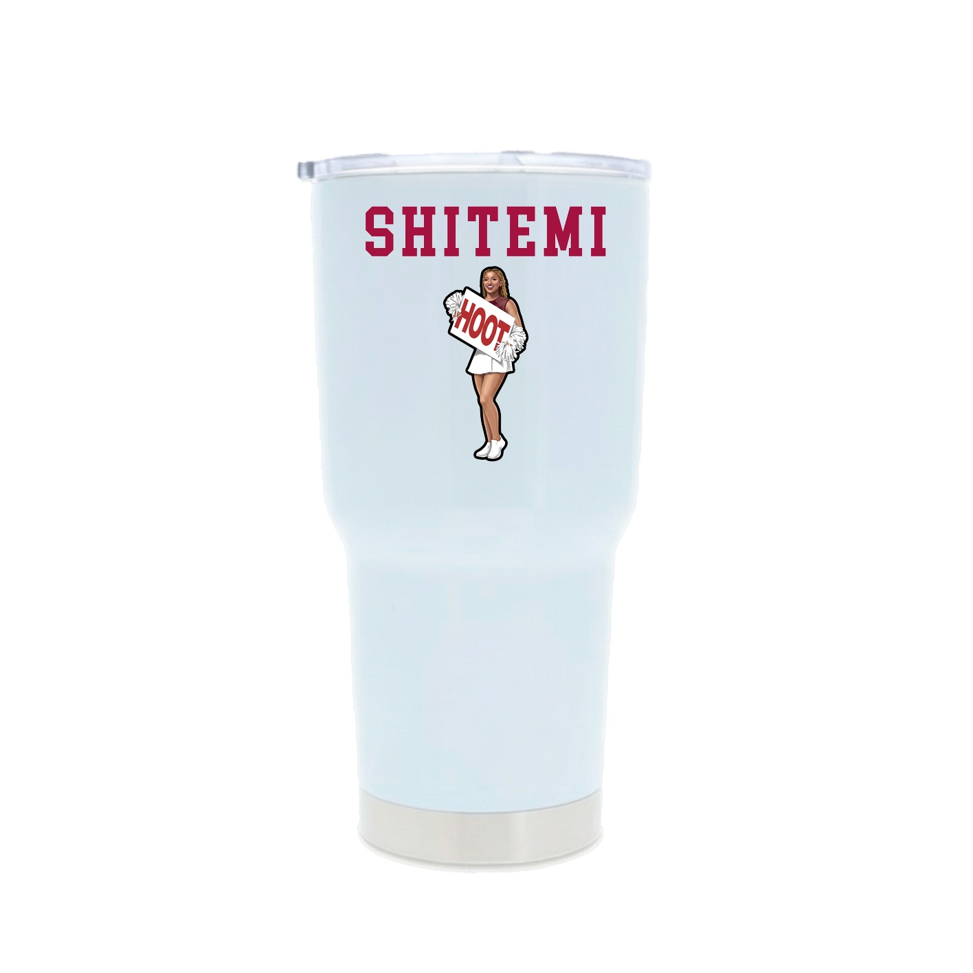 30oz Stainless Steel Tumbler — Shirsey in White