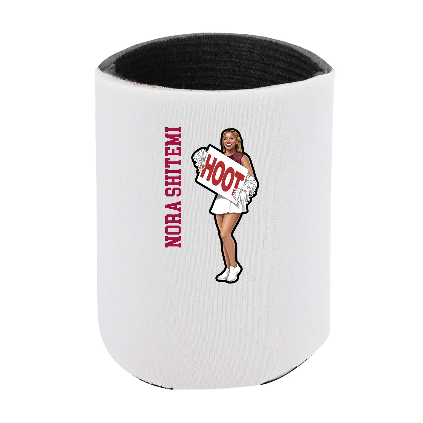 Can Holder — Name Vertical in White