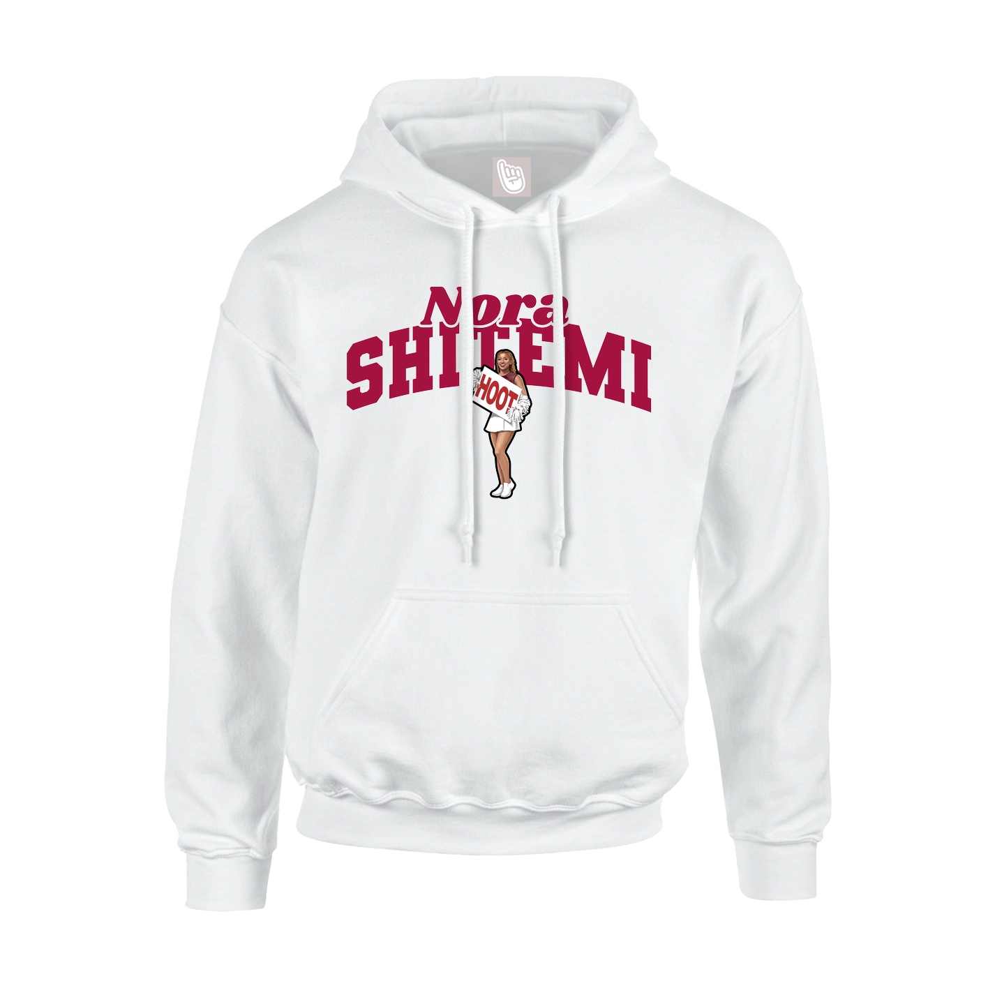 Youth Hoodie — Signature Arch in White