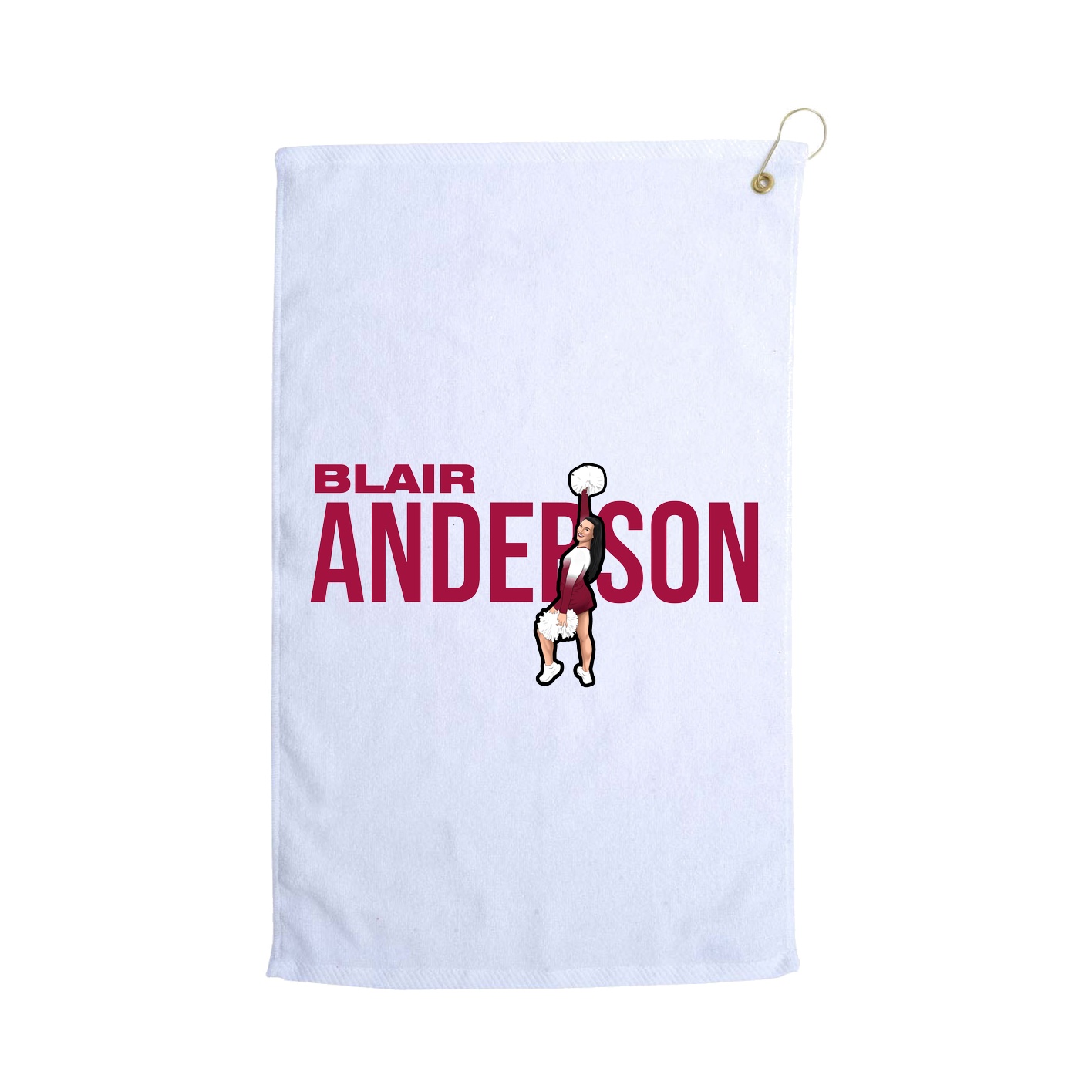 Golf Towel — Player Name in White