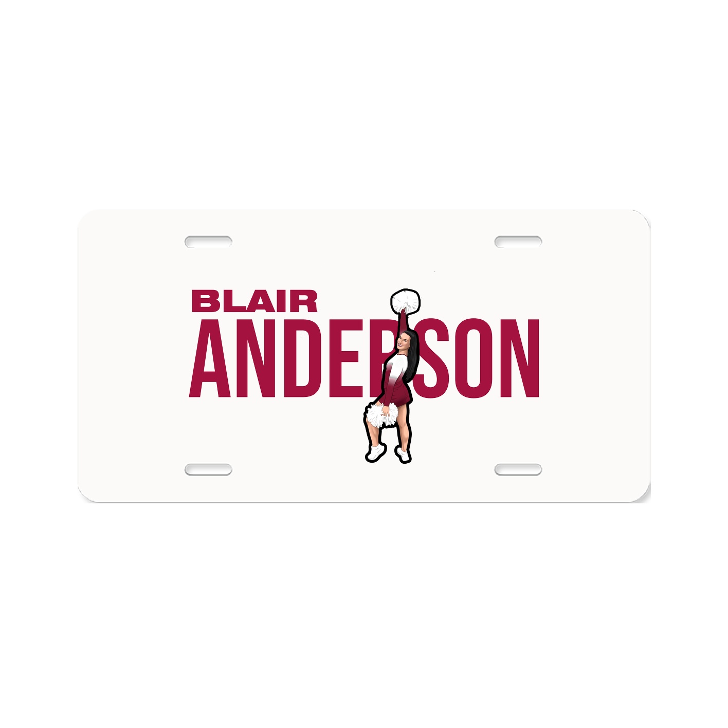 License Plate — Player Name in Classic