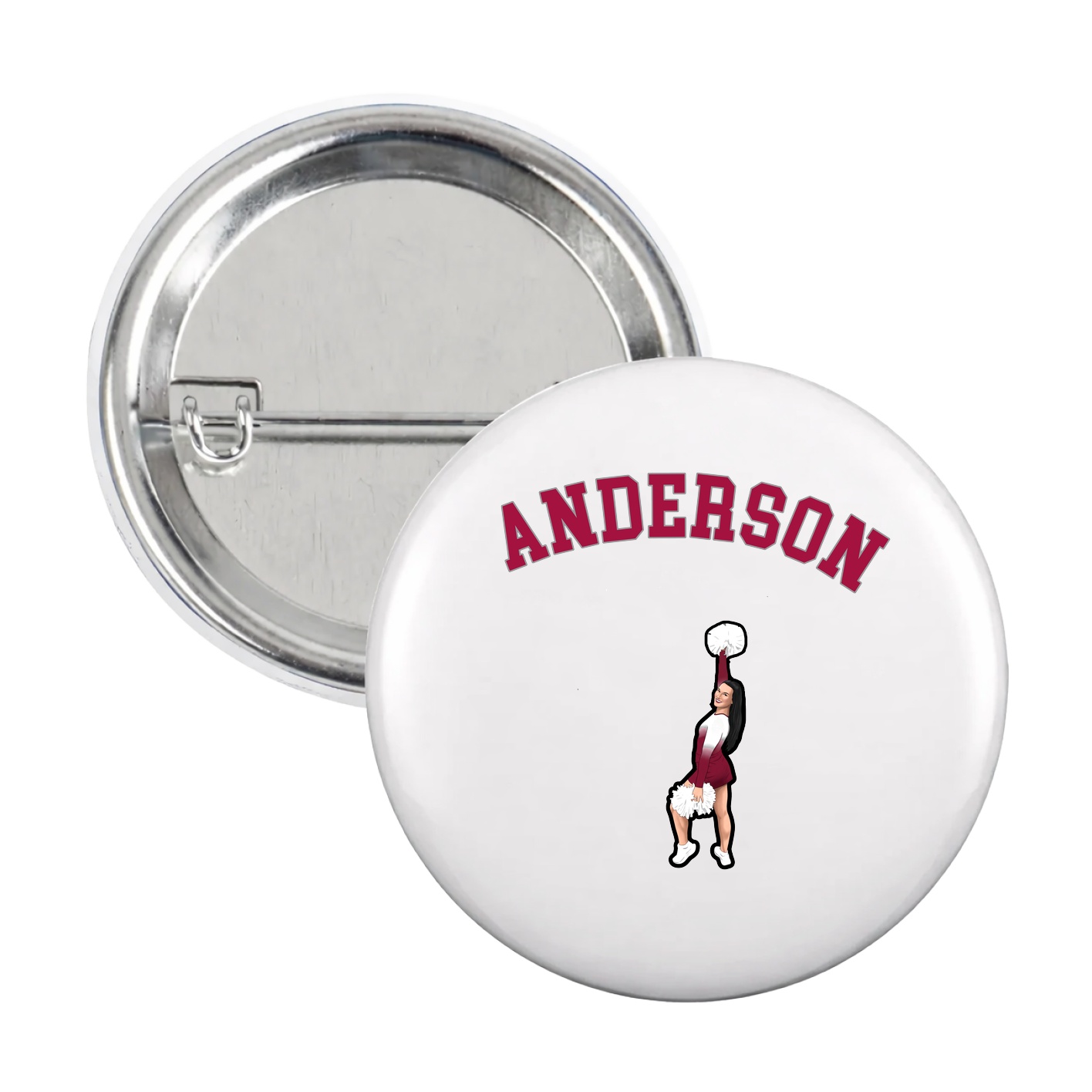 Game Day Button — Shirsey Arch in White
