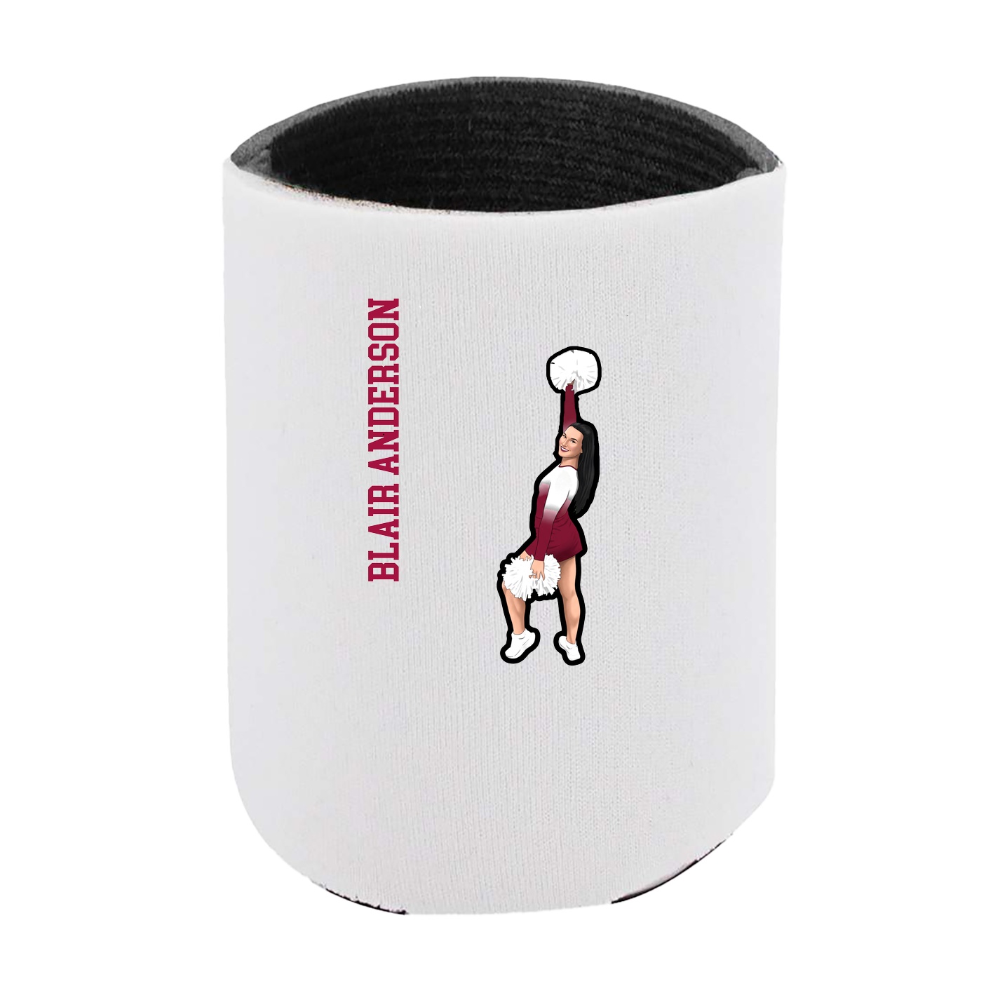 Can Holder — Name Vertical in White