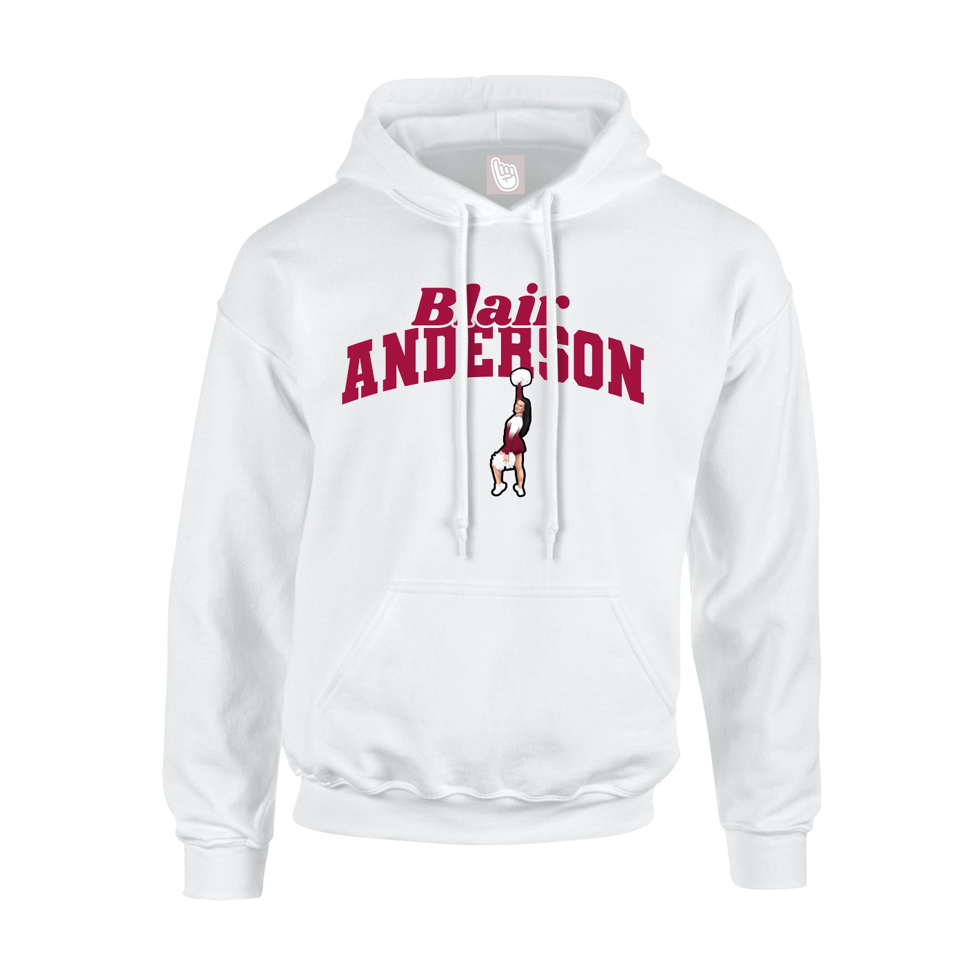 Hoodie — Signature Arch in White