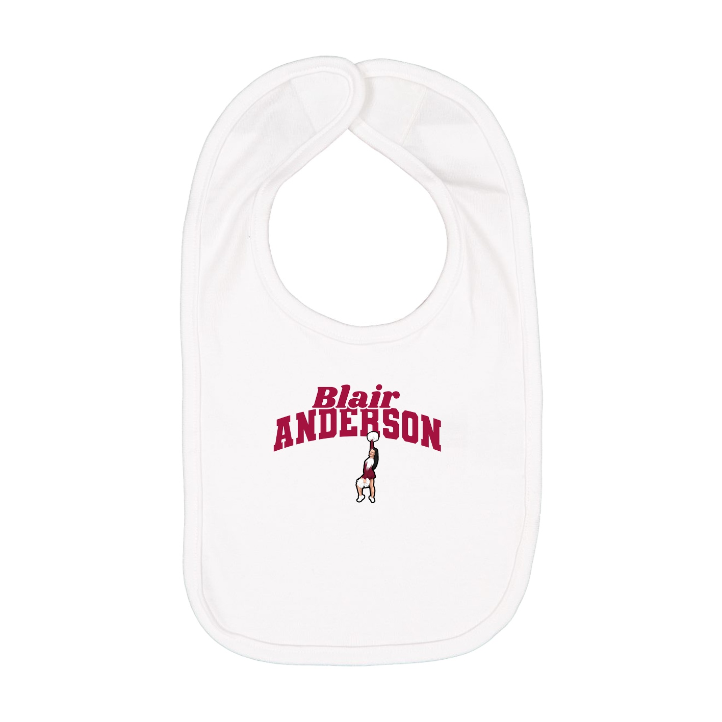 Infant Bib — Signature Arch in White