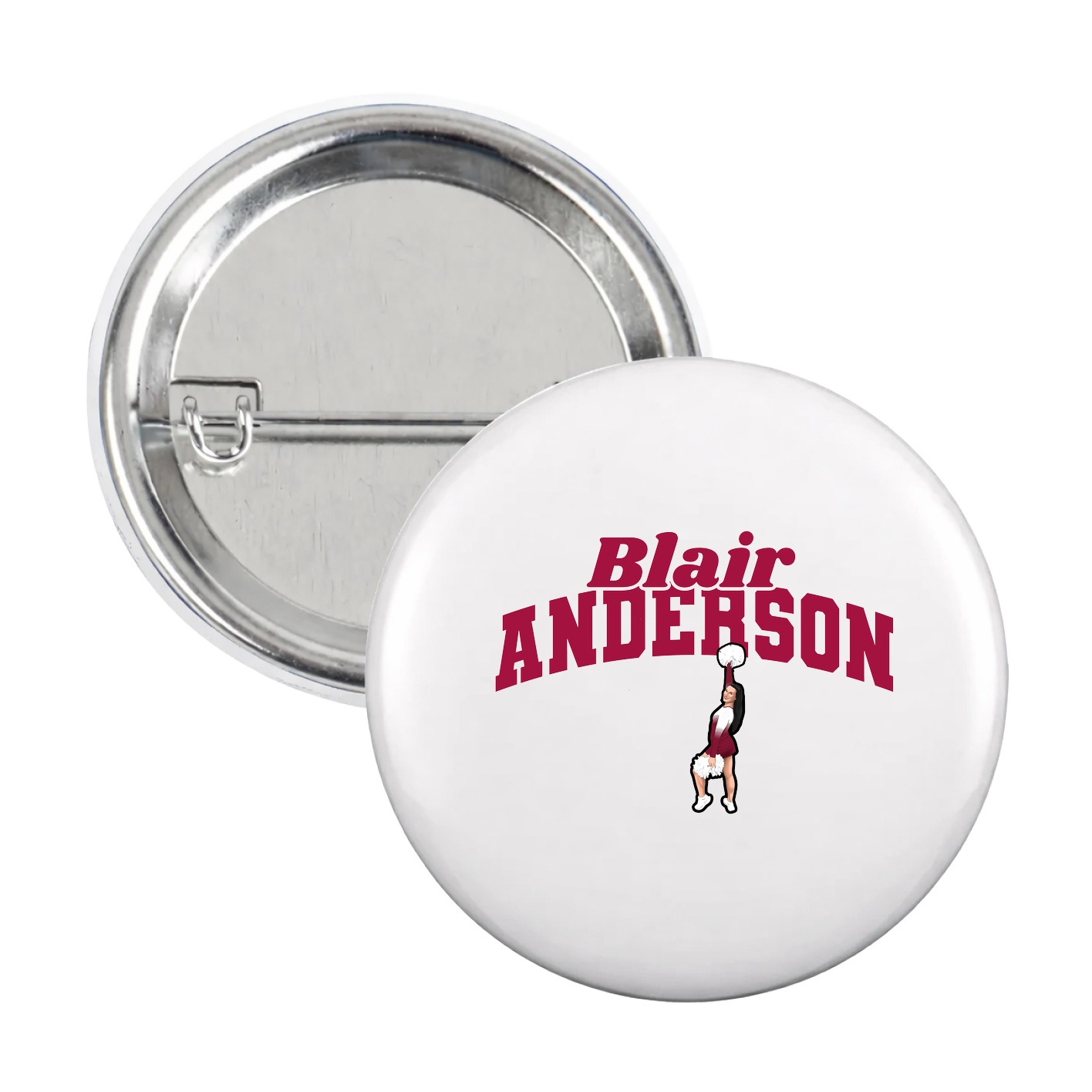 Game Day Button — Signature Arch in White