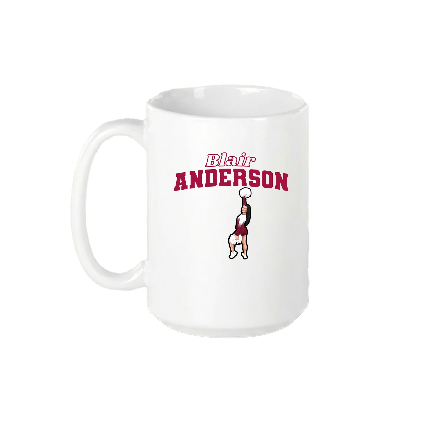 15oz Coffee Mug — Name Arch in White