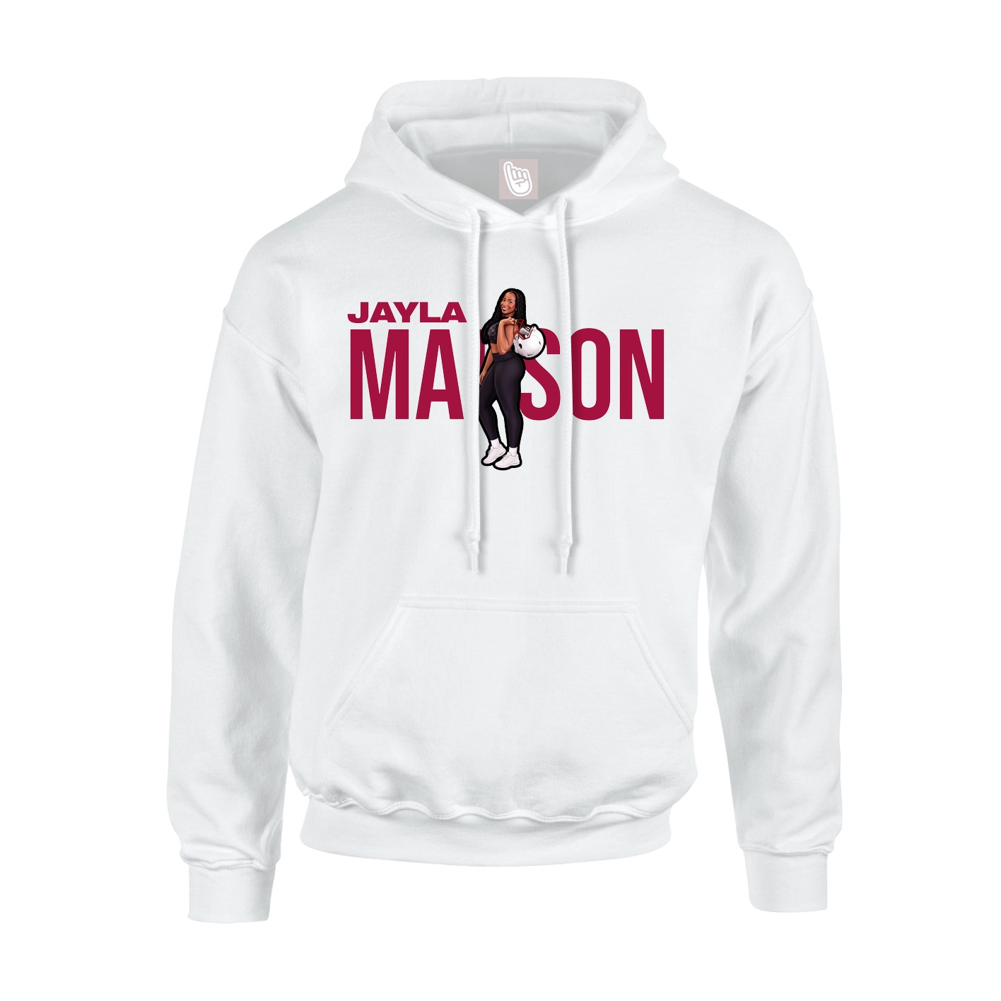 Hoodie — Player Name in White