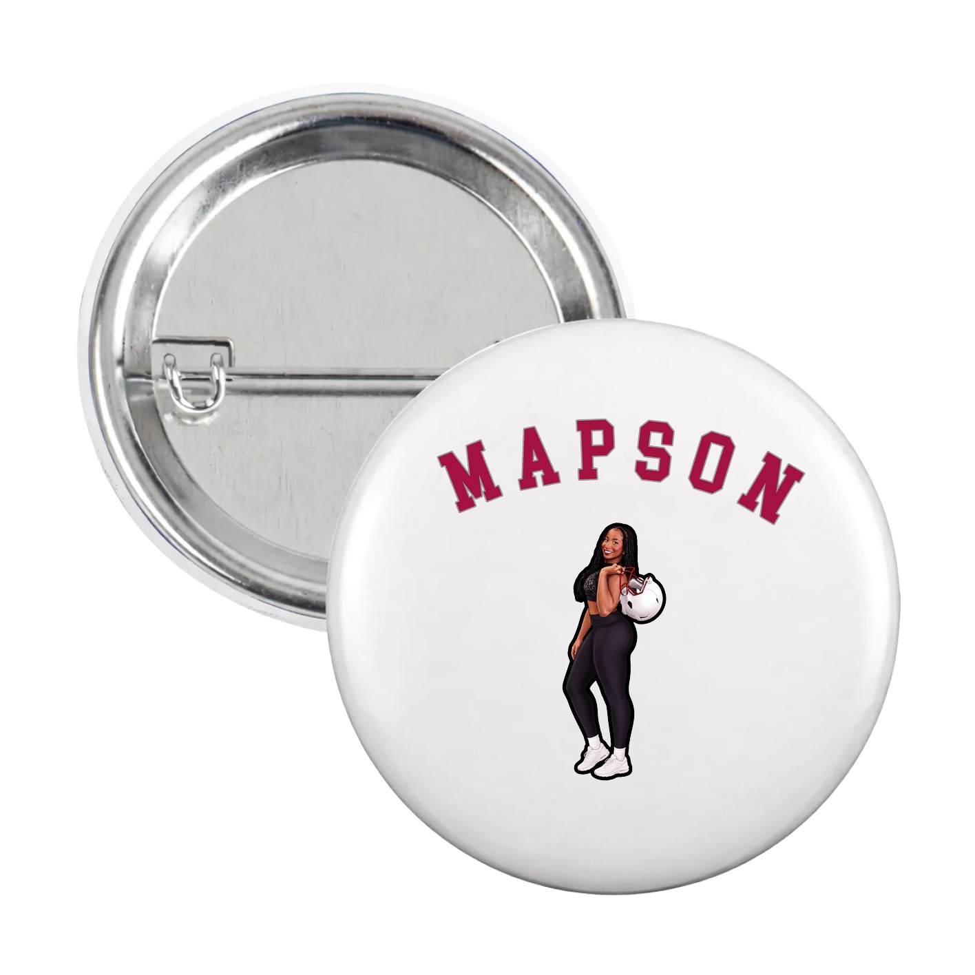 Game Day Button — Shirsey Arch in White