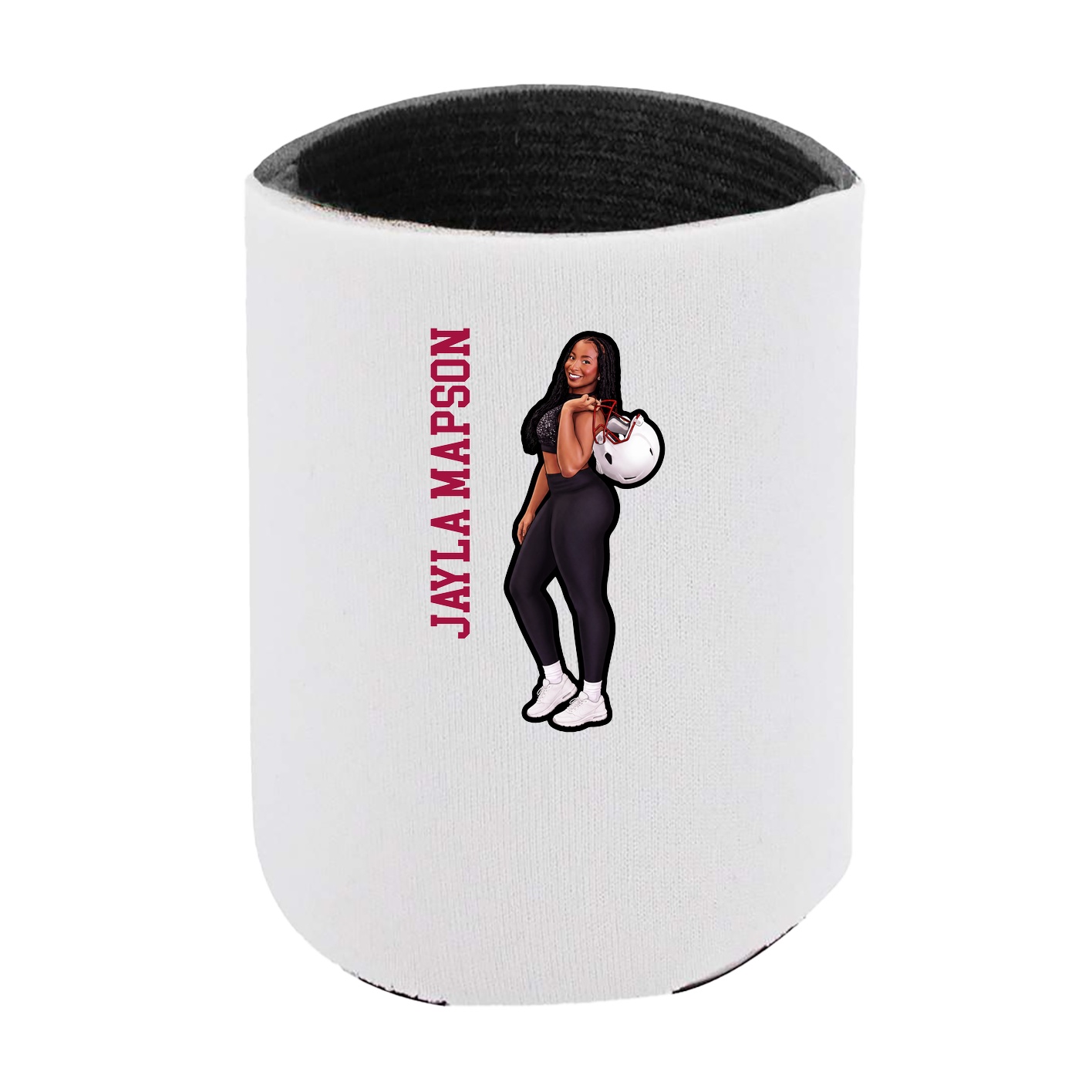 Can Holder — Name Vertical in White