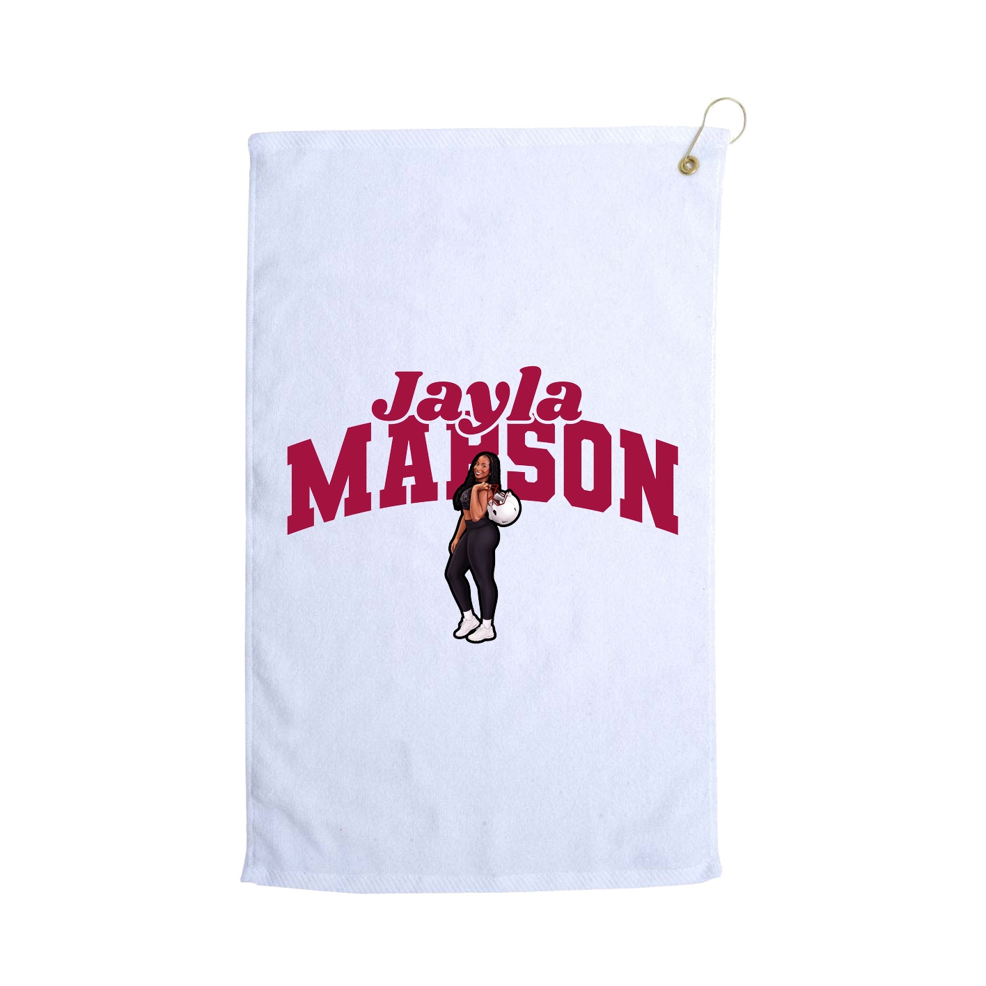 Golf Towel — Signature Arch in White