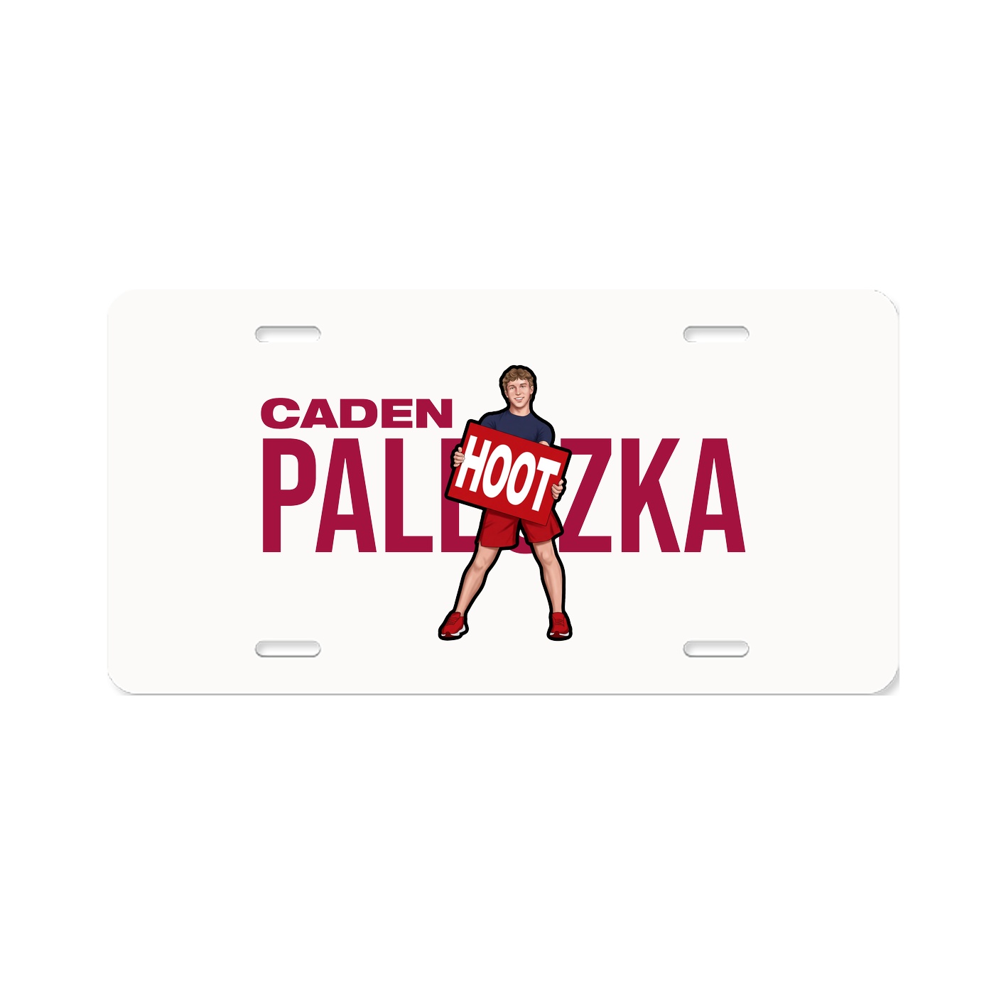 License Plate — Player Name in Classic