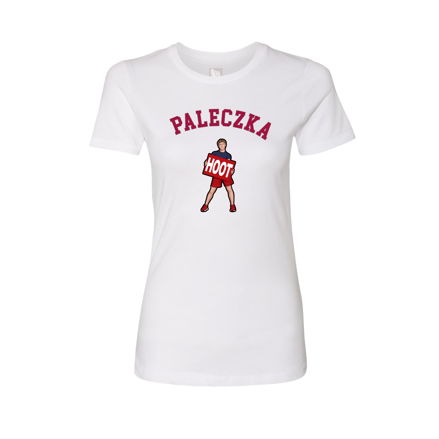 Fitted Women's Tee — Shirsey Arch in White