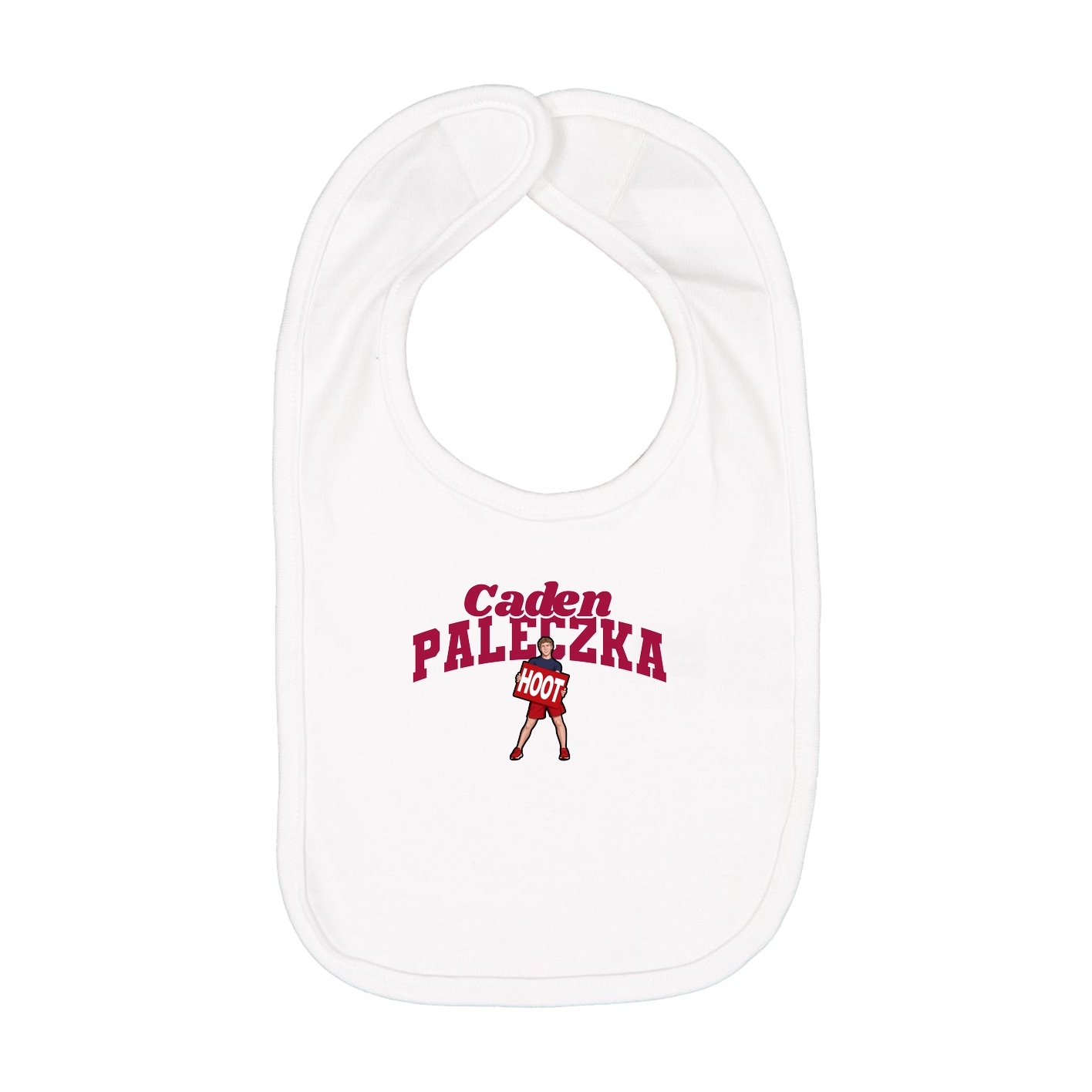 Infant Bib — Signature Arch in White
