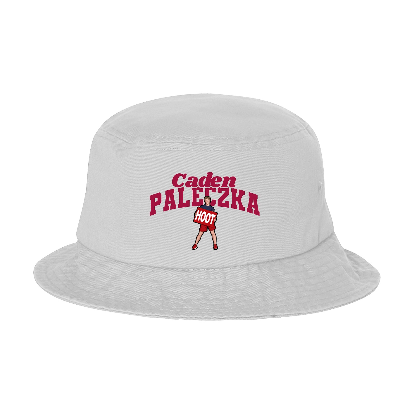 Bucket Cap — Signature Arch in White