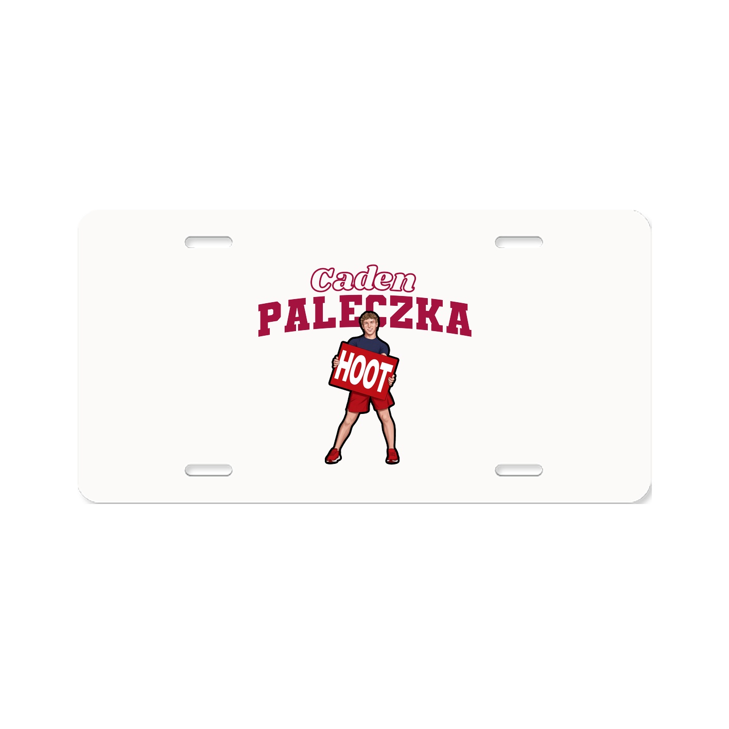 License Plate — Name Arch in Classic