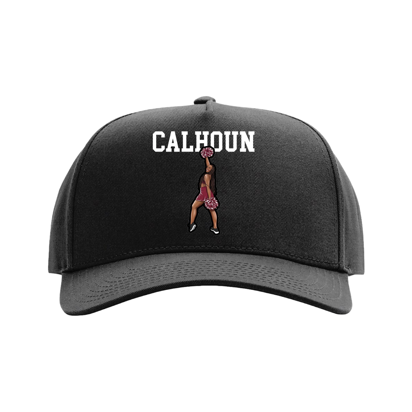 Full Fabric Five-Panel Champ Cap — Shirsey in Black