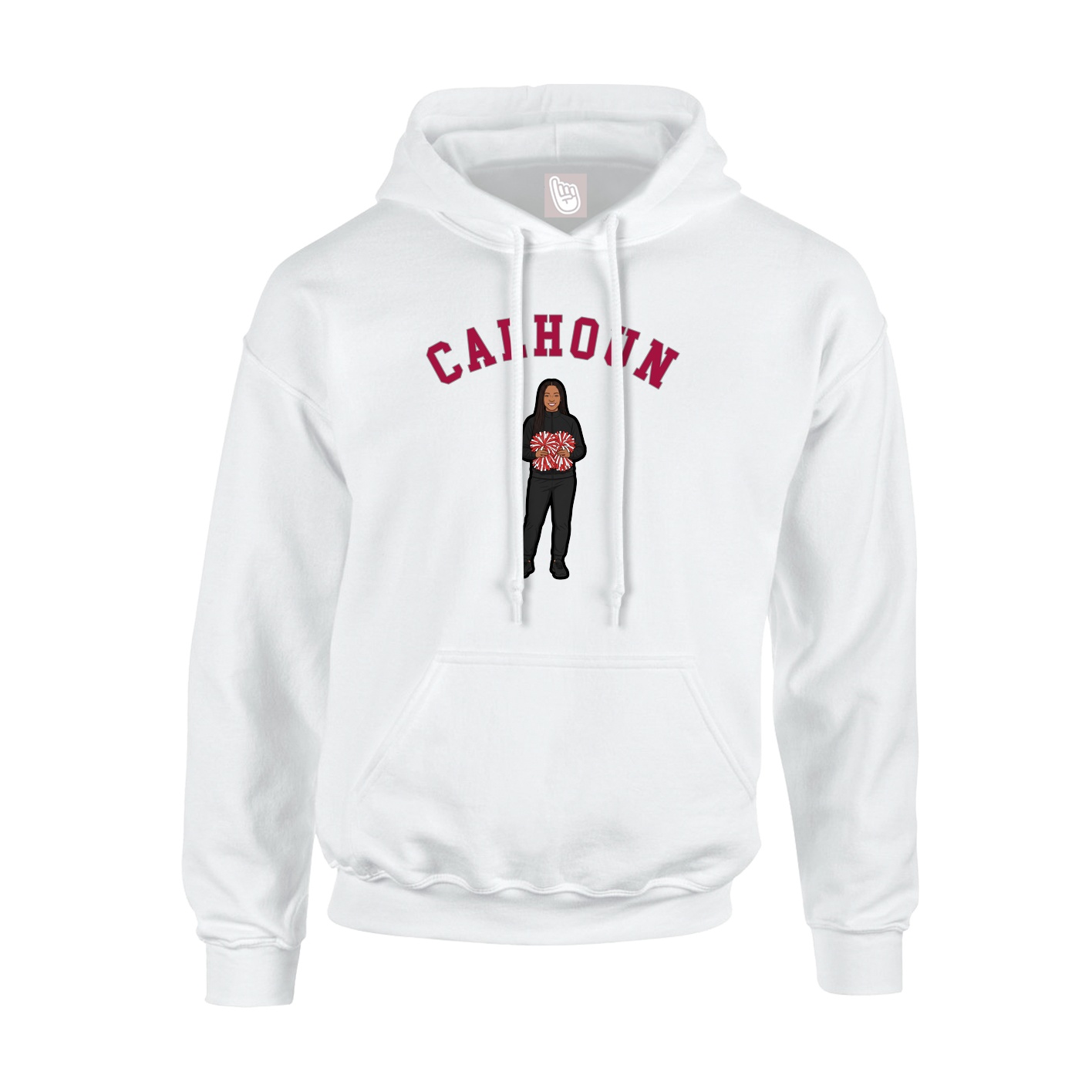 Hoodie — Shirsey Arch in White
