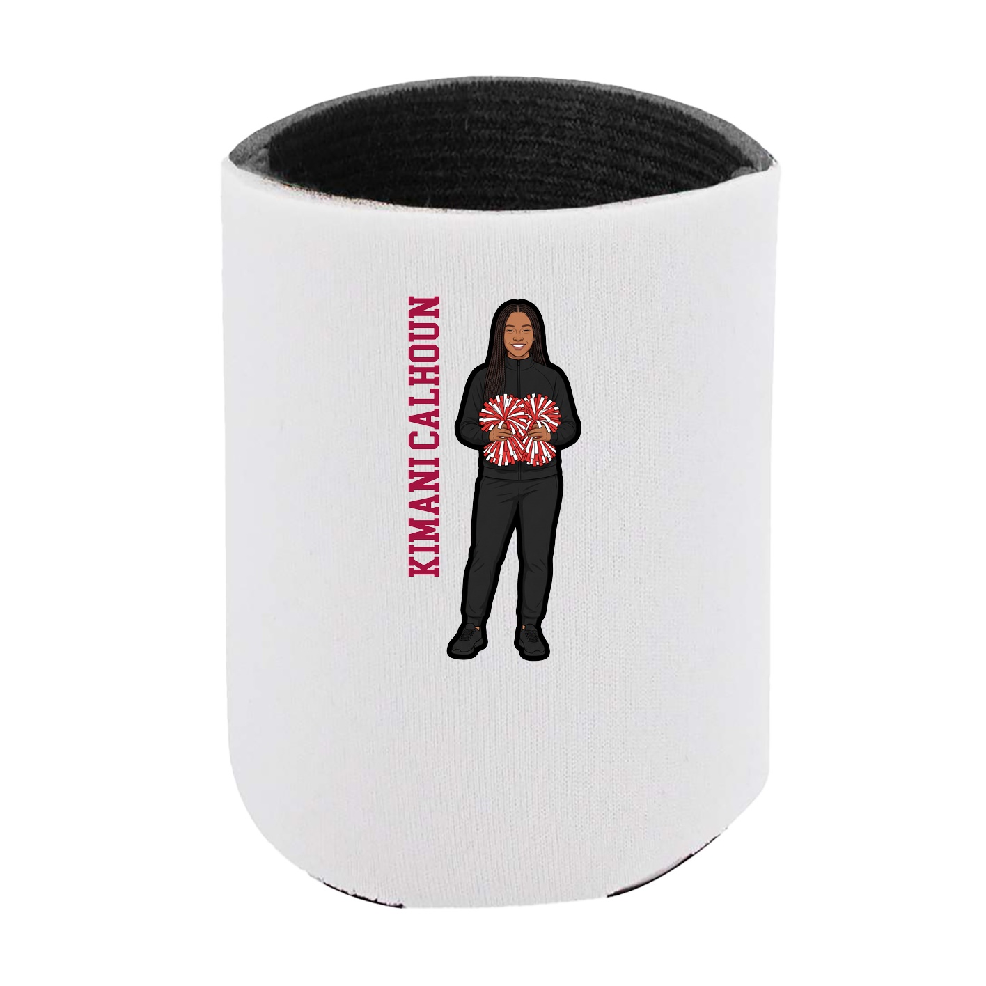 Can Holder — Name Vertical in White