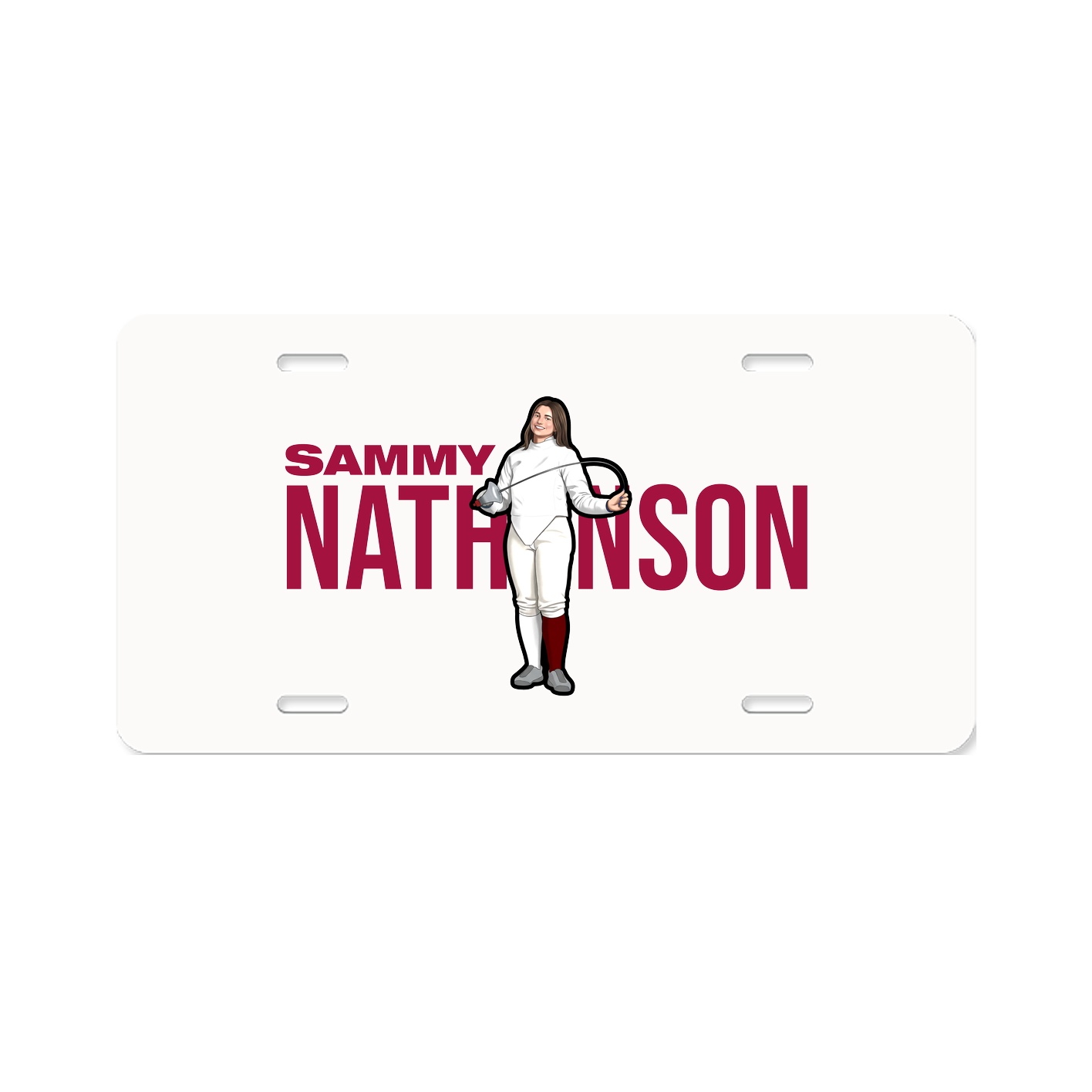 License Plate — Player Name in Classic