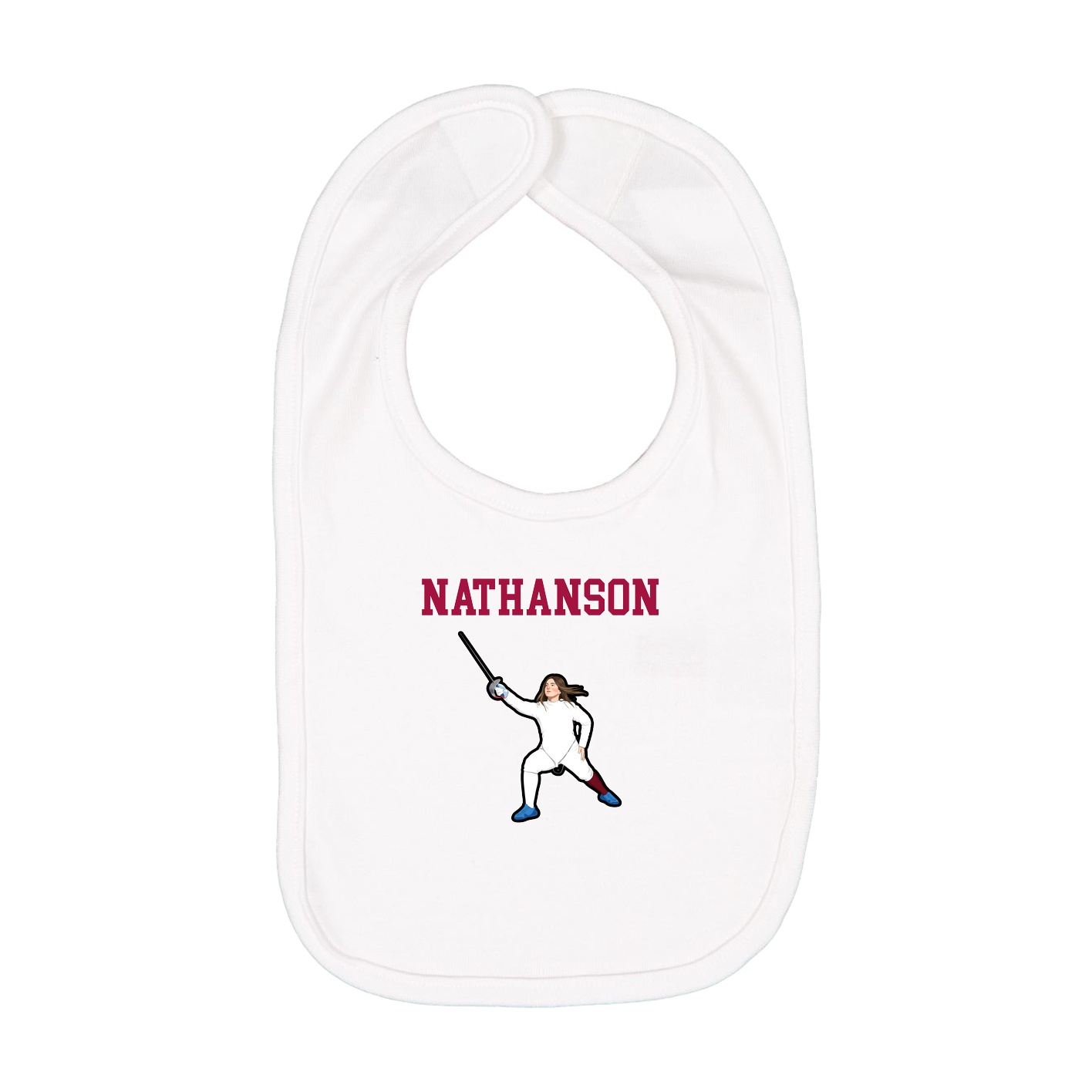 Infant Bib — Shirsey in White