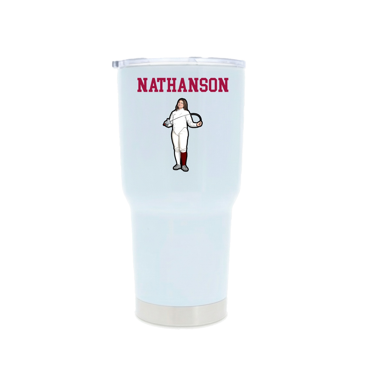 30oz Stainless Steel Tumbler — Shirsey in White