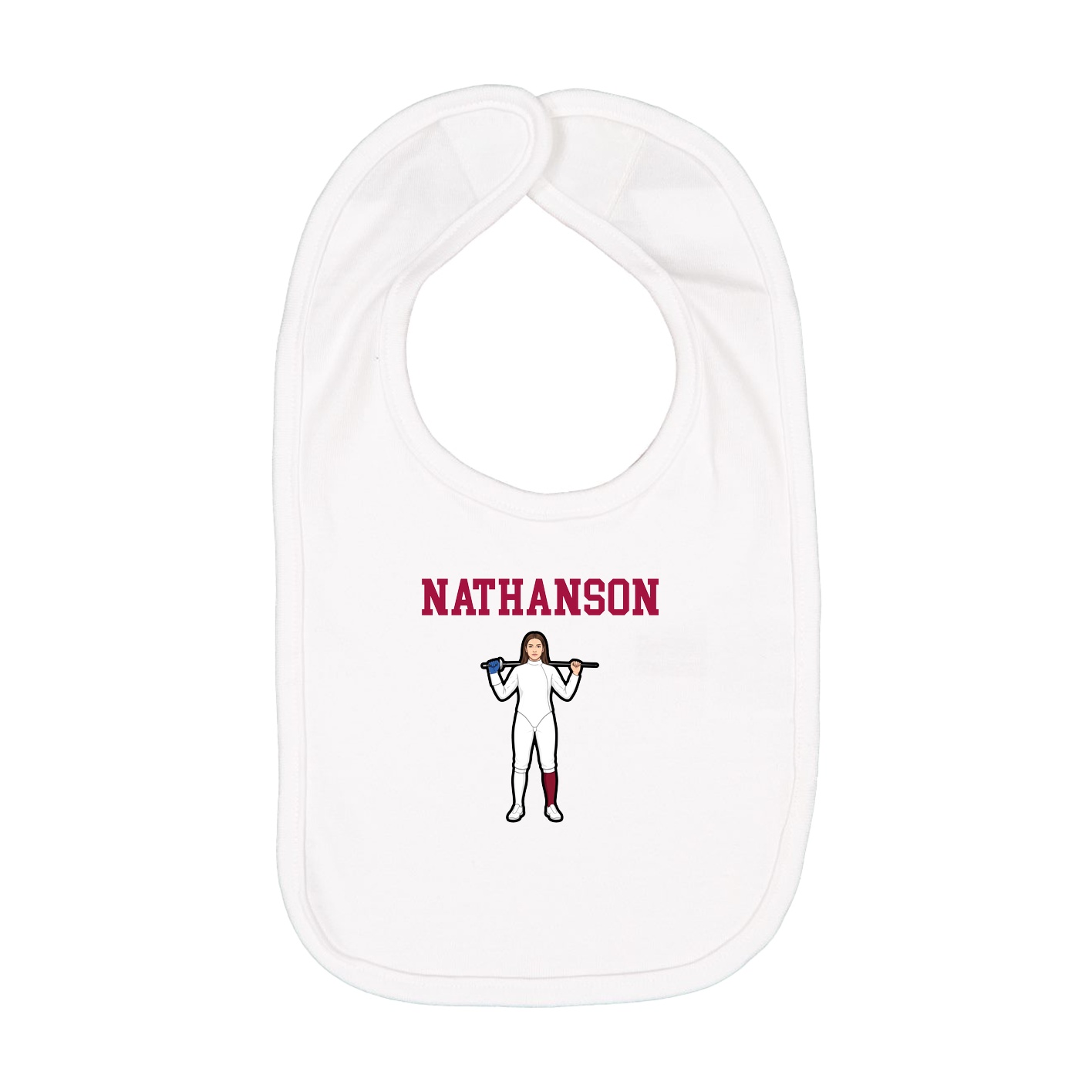 Infant Bib — Shirsey in White