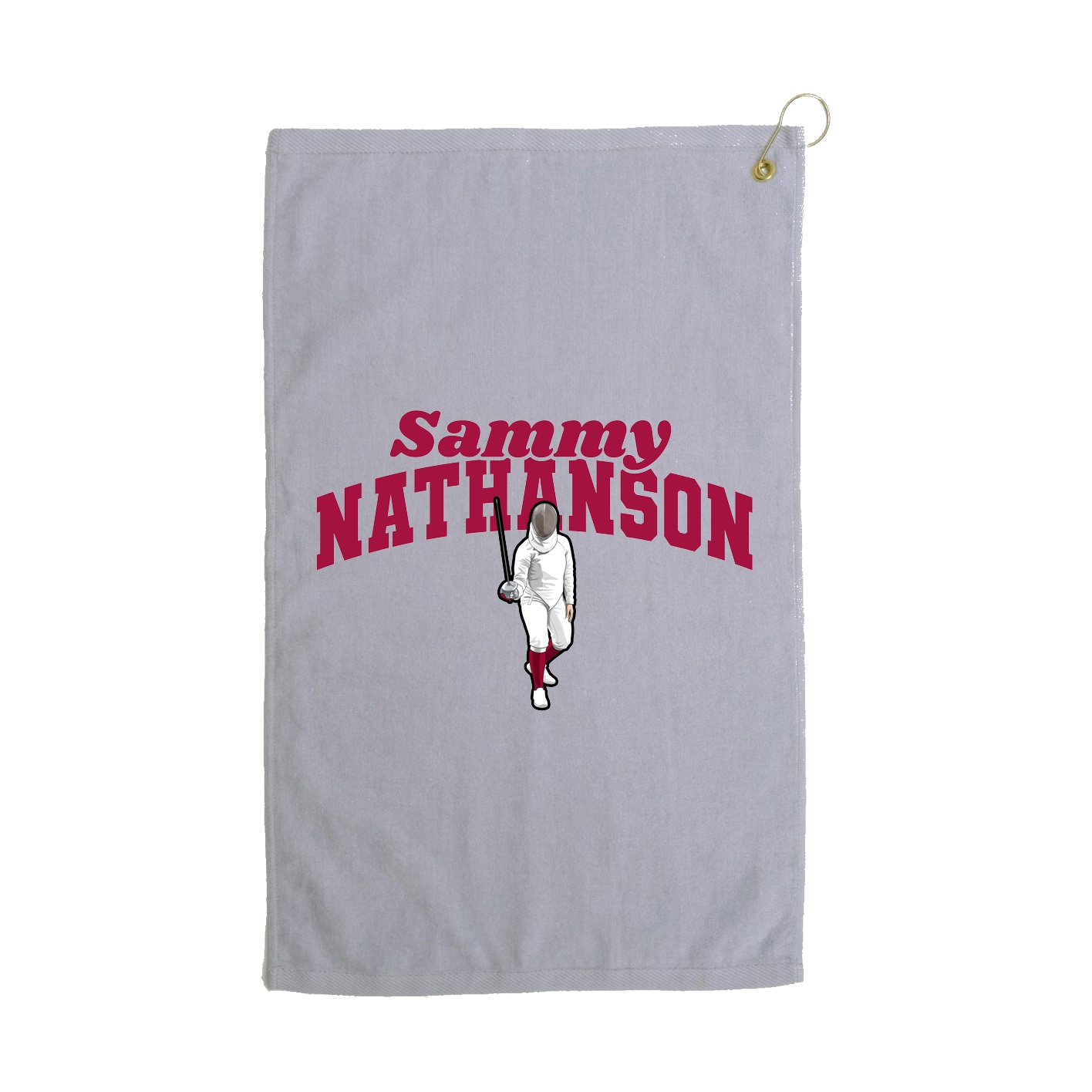 Golf Towel — Signature Arch in Grey