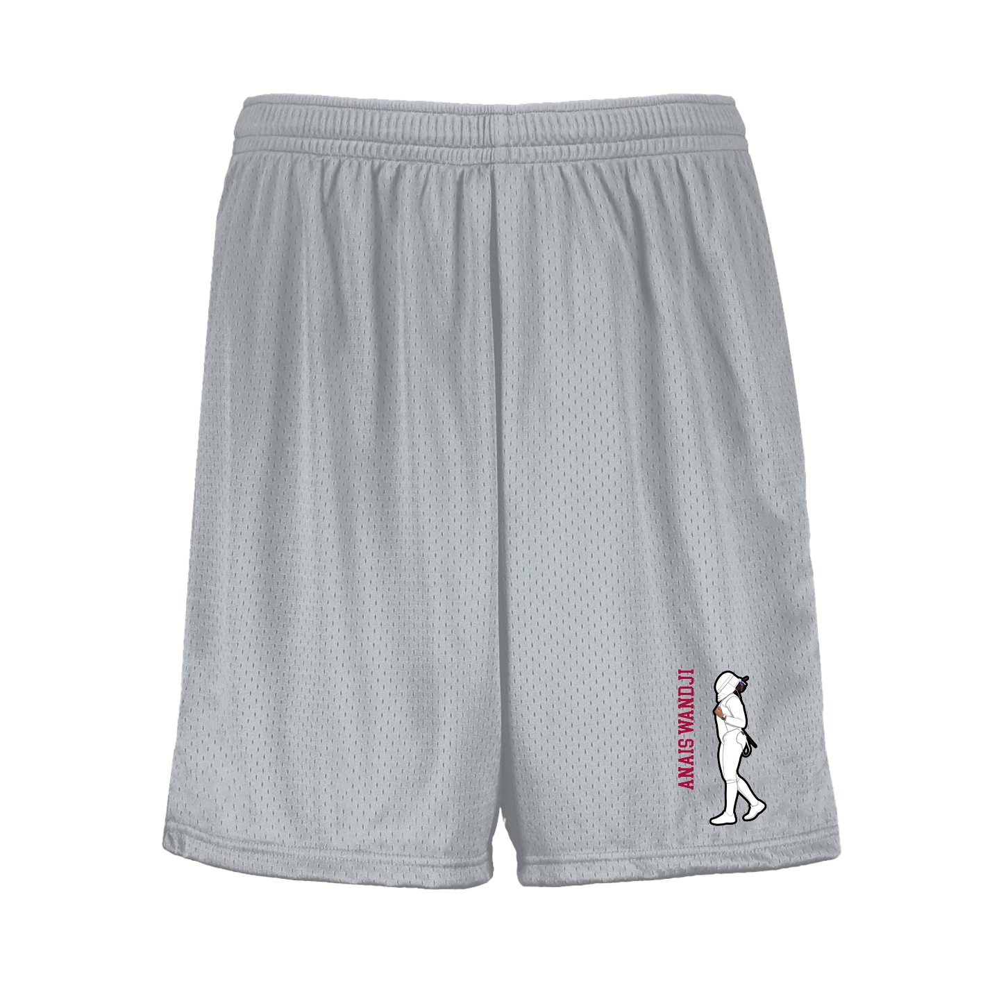 Shorts — Name Vertical in Silver