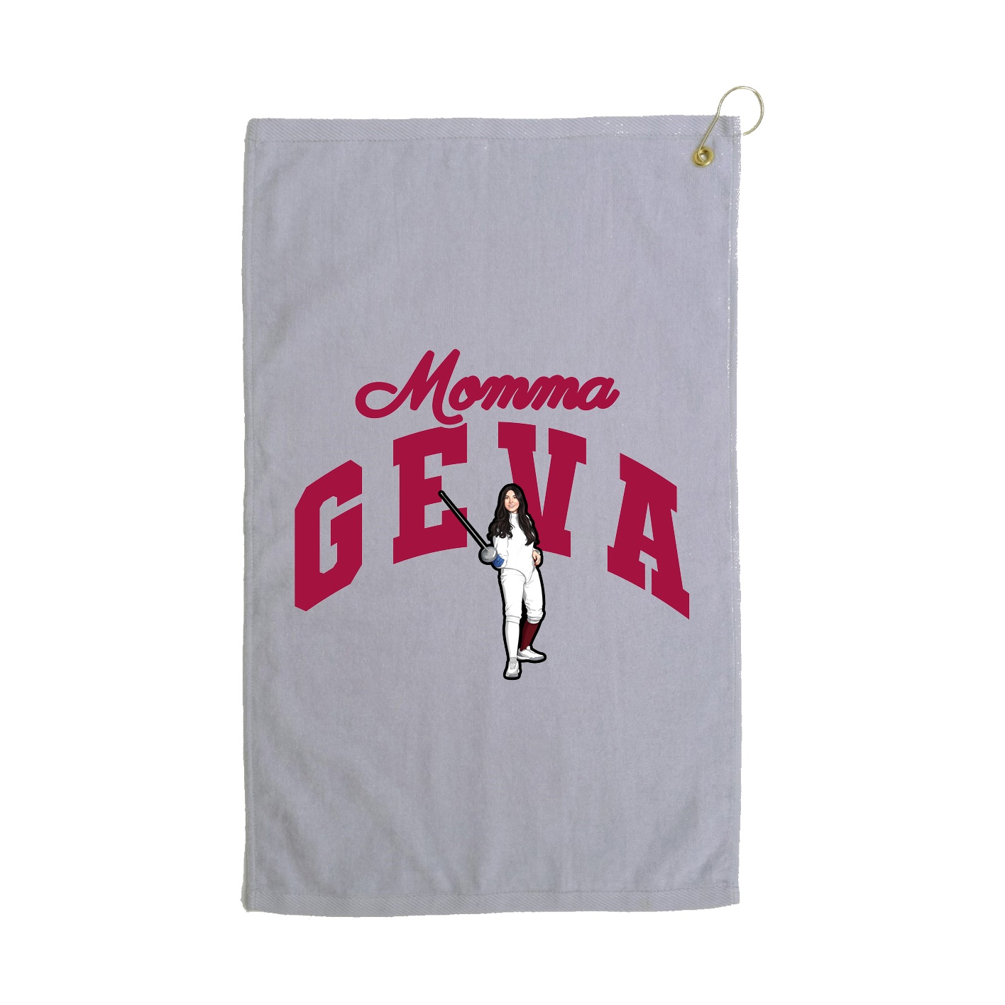 Golf Towel — Mothers Day Arch in Grey