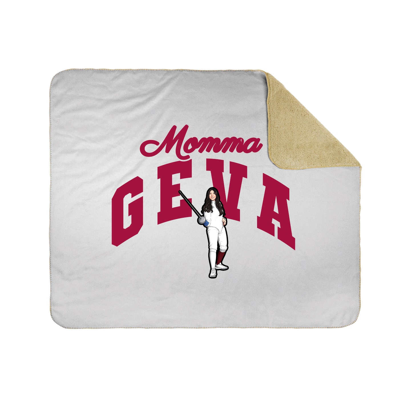 Throw Blanket — Mothers Day Arch in White