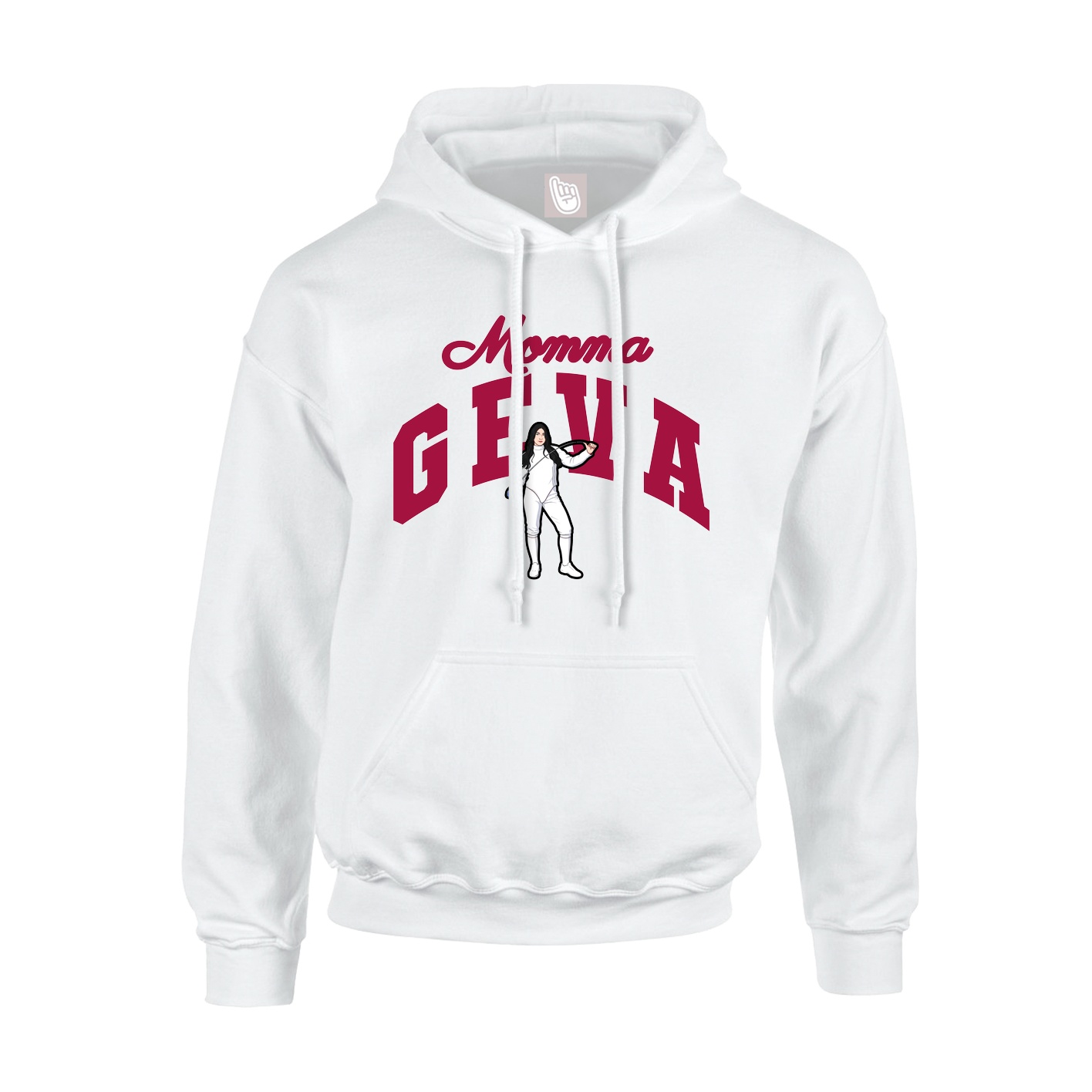 Youth Hoodie — Mothers Day Arch in White